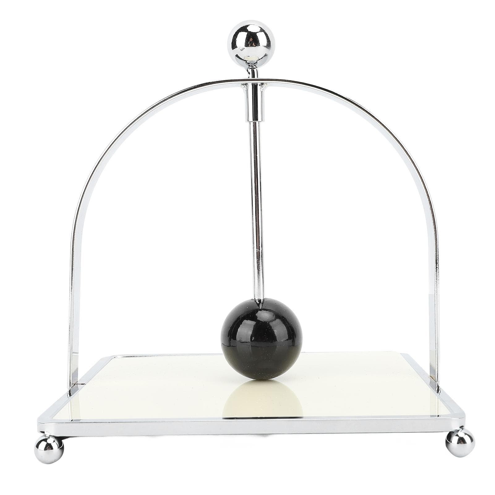 Napkin Holder Napkin Press Square Napkin Dispenser Stylish Elegant Tissue Napkin Holder Space white