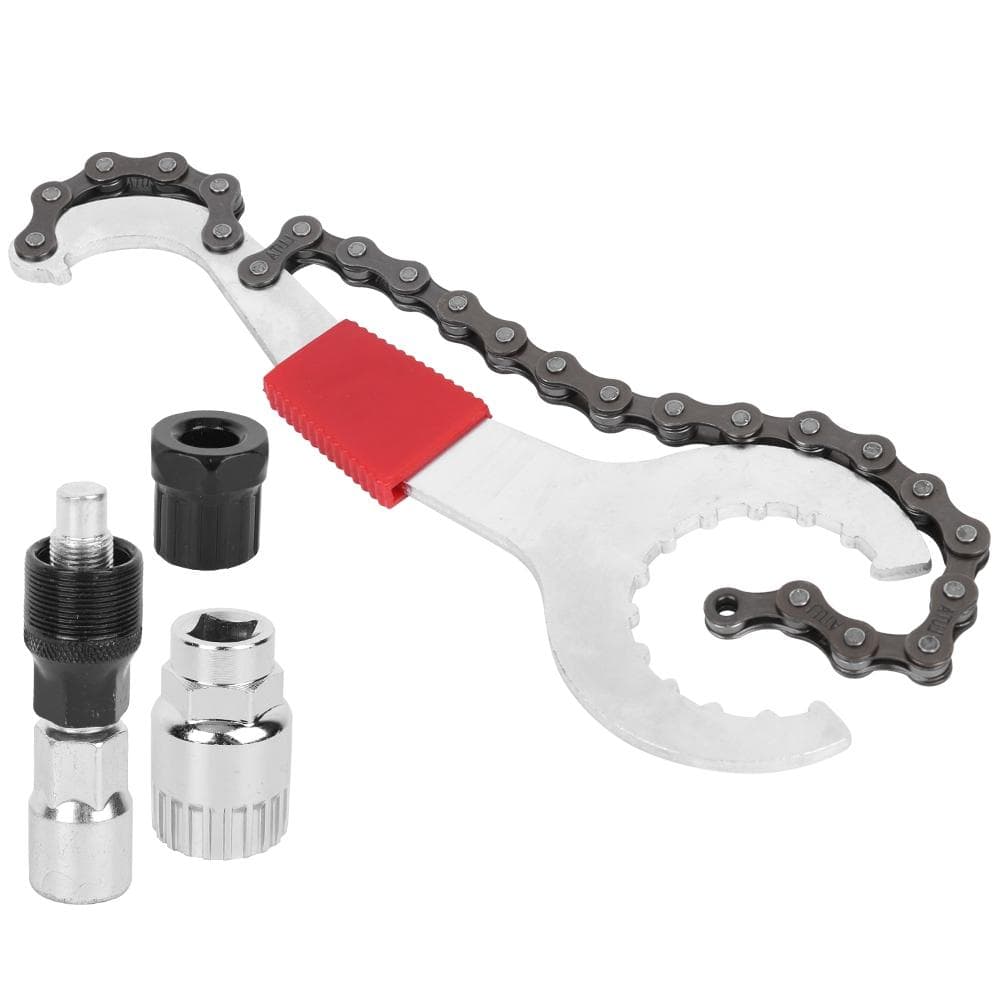 Bike Repairing Tool Kit Bottom Bracket Sleeve Casette Flywheel Remove Chain Crank Multifunction