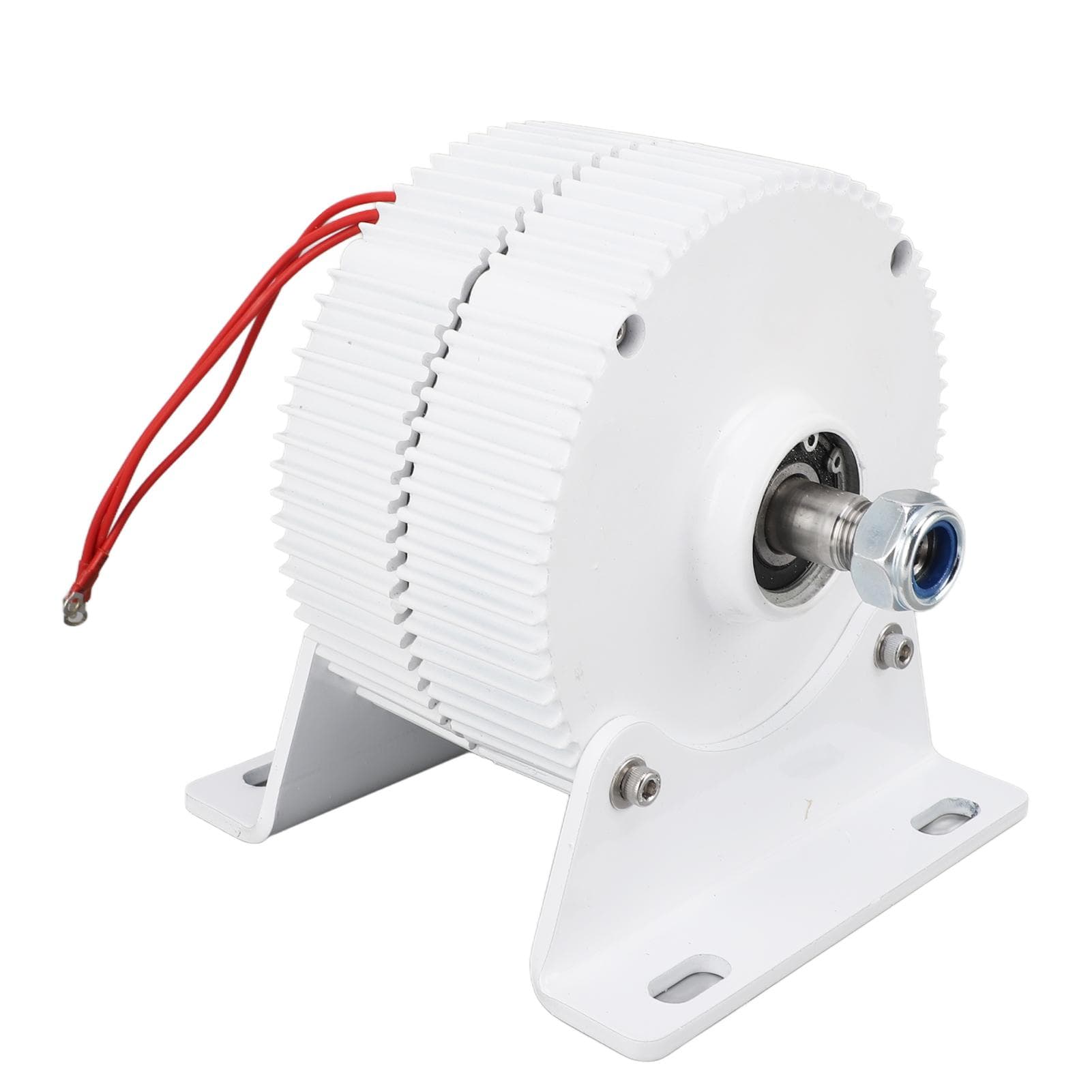 Permanent Magnet Generator 3 Phase Dual Shaft Synchronous Generator Alternator 12V with Base for