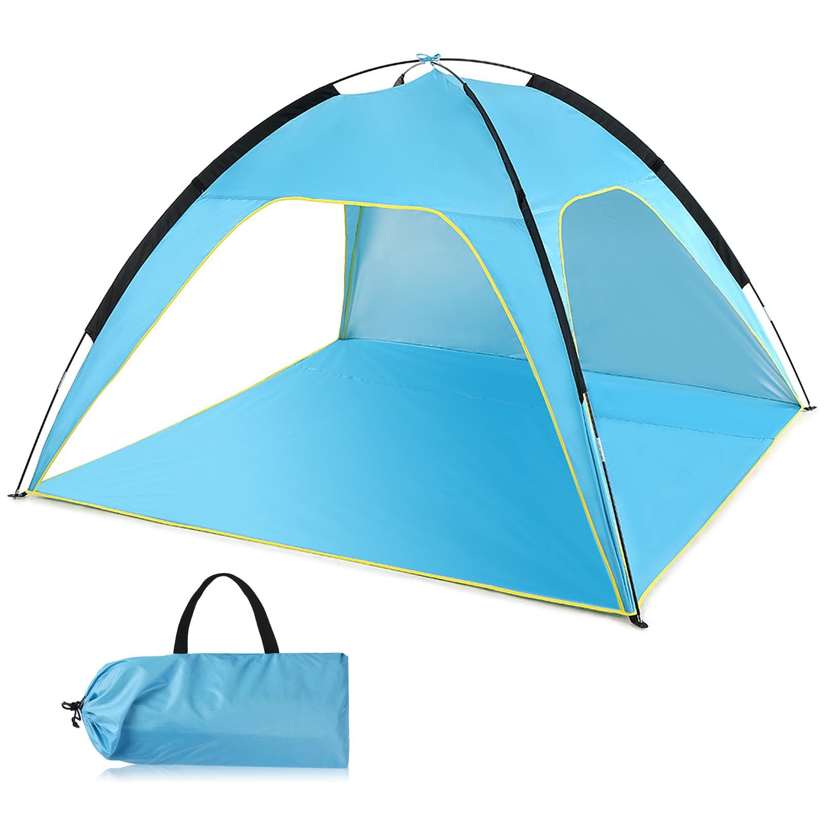 Lightweight Beach Tent Sun Shade Canopy UV Sun Shelter Camping Fishing Tent blue