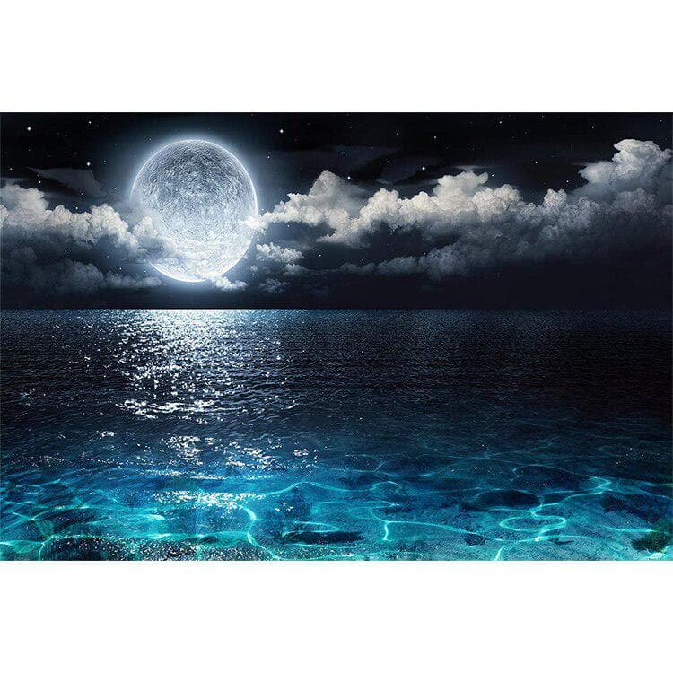 Diamond Painting Exquisite Stitch of Mosaic Calm Sea Picture Home Decor Hand Made Diamond Embroidery 20X30CM