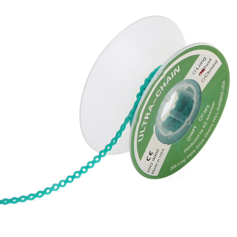 Dental Orthodontic Elastic Rubber Chain Colorful Dental Tooth Orthodontic AccessoryLight Green light green
