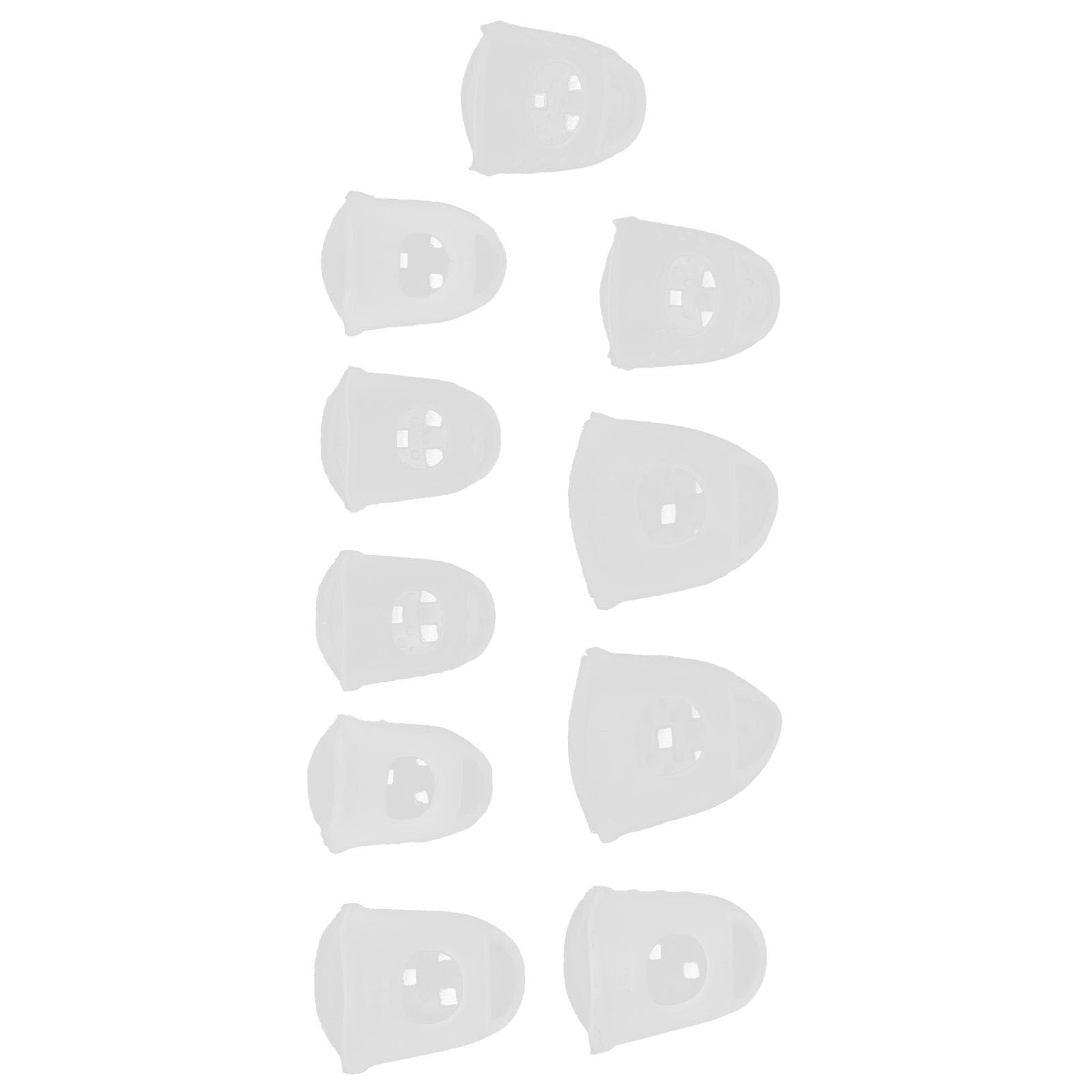 10pcs Guitar Fingertip Protectors Anti Slip Silicone Guitar Finger Guards for Stringed Instruments