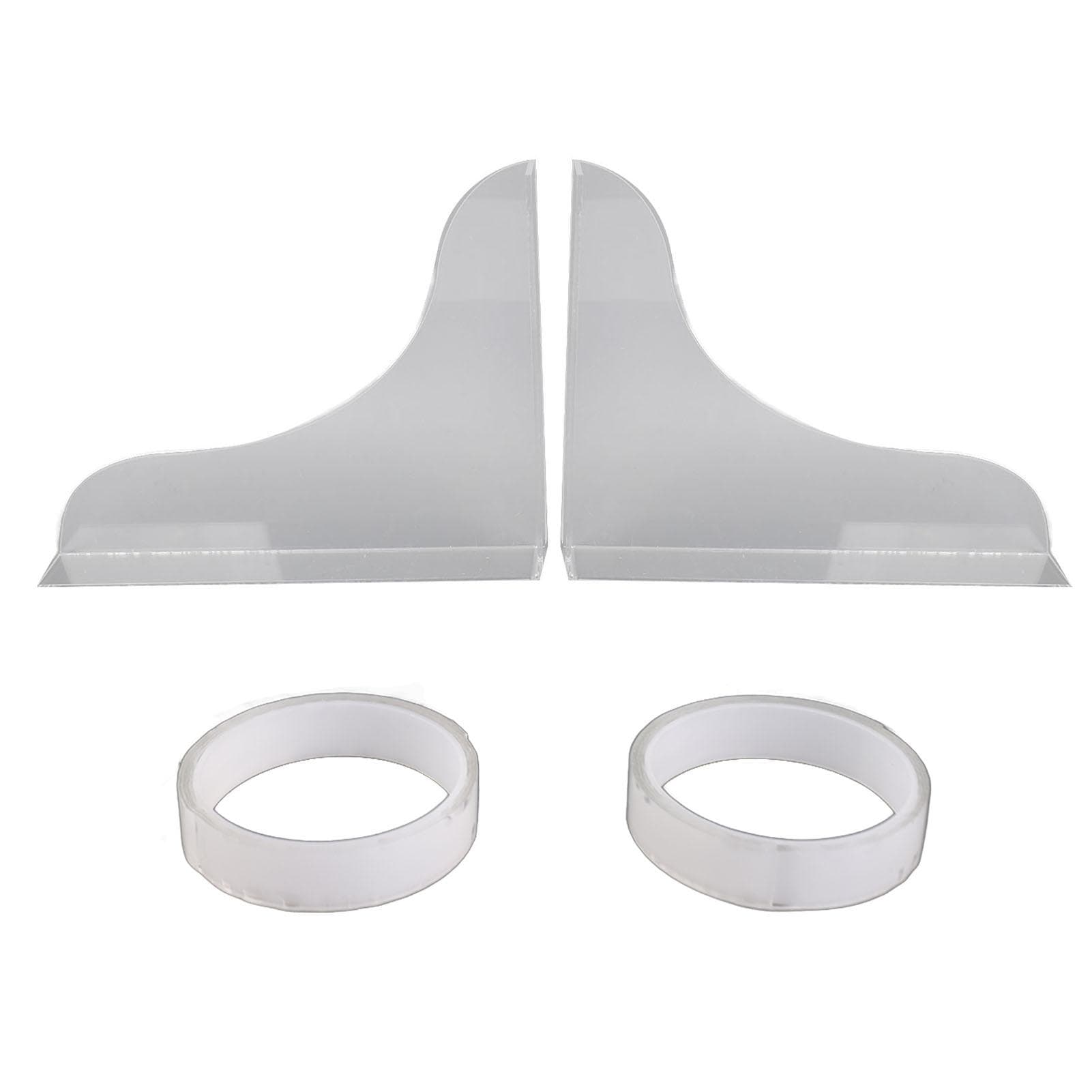 2 Pcs Bathtub Splashing Guard Acrylic Shower Tub Corner Water Blocking Plate for Bathroom Kitchen
