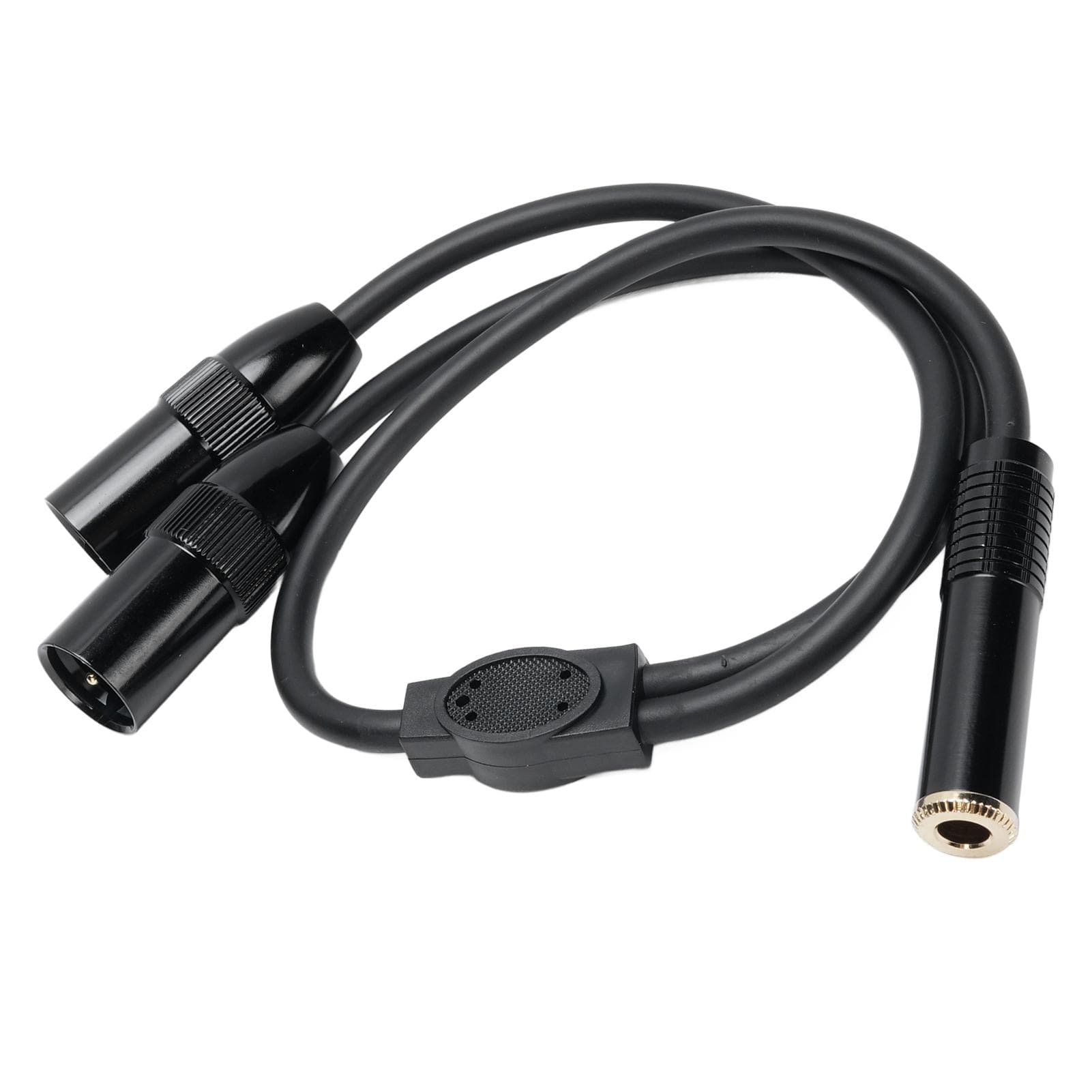 14in 6.35mm Female to XLR 3 Pin Male Y Splitte Cable 2 Channel Interconnect Cable for Microphones