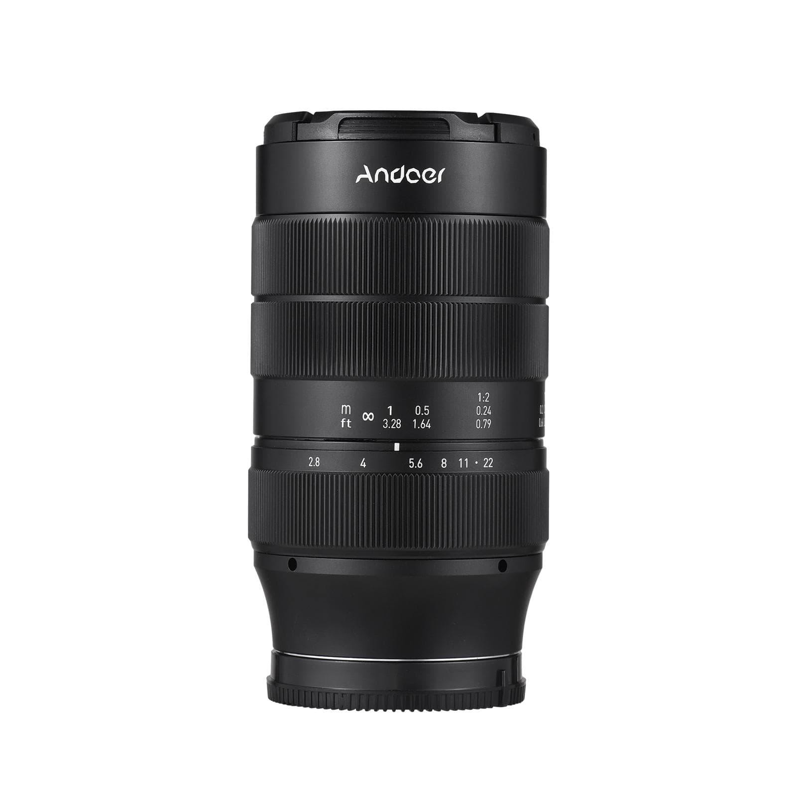 Andoer 60mm Fixed Focus Camera Lens Full Frame Camera Prime Lens F2.8 Large Aperture Manual Focus E Mount black