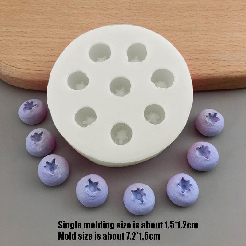 3D Blueberry Raspberry Shape Silicone Mold Sugar Craft Soap Baking Tools Cake Mould Chocolate Pastry DIY Kitchen Gadgets New