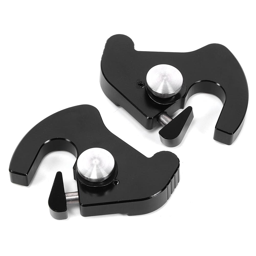 Pair of LeftRight Rotary Sissy Bar Luggage Rack Docking Latch Clip Kit CNC Aluminium Fits for black
