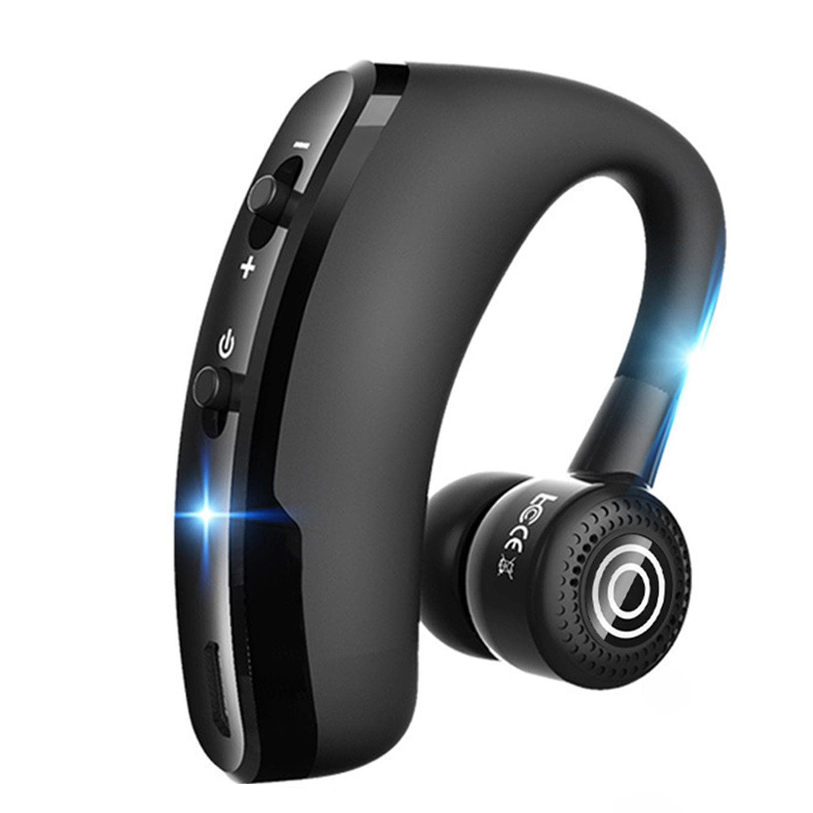 V9 Single Ear BT4.1 Headset 270 Degrees Rotation BT Remote Control Camera Handsfree Calls Voice black