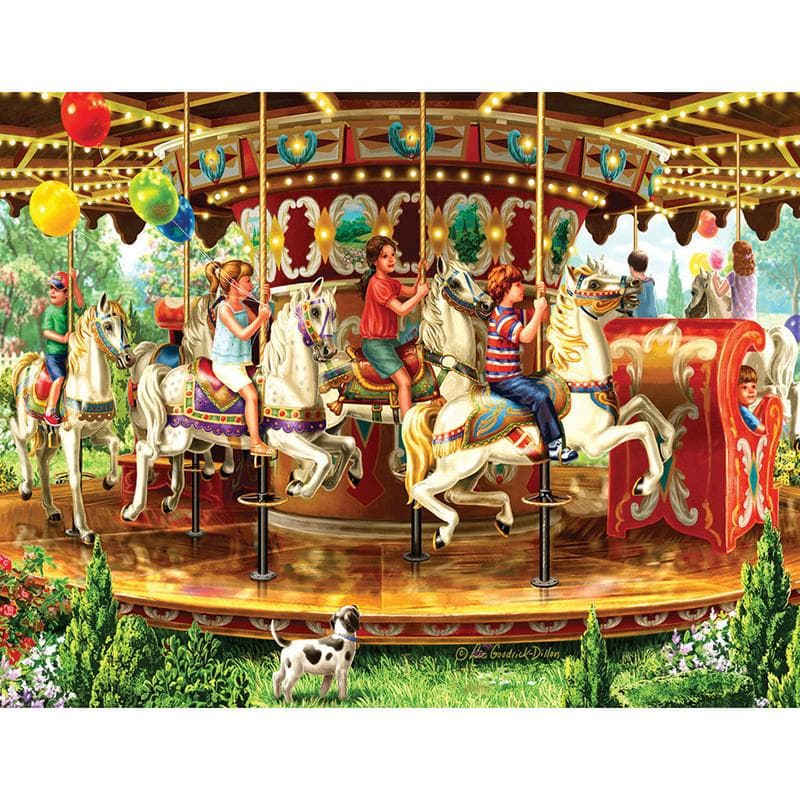 5D DIY Diamond Painting Merry Go Round Embroidery Mosaic Cross Stitch Rhinestone Decoration 20X30CM