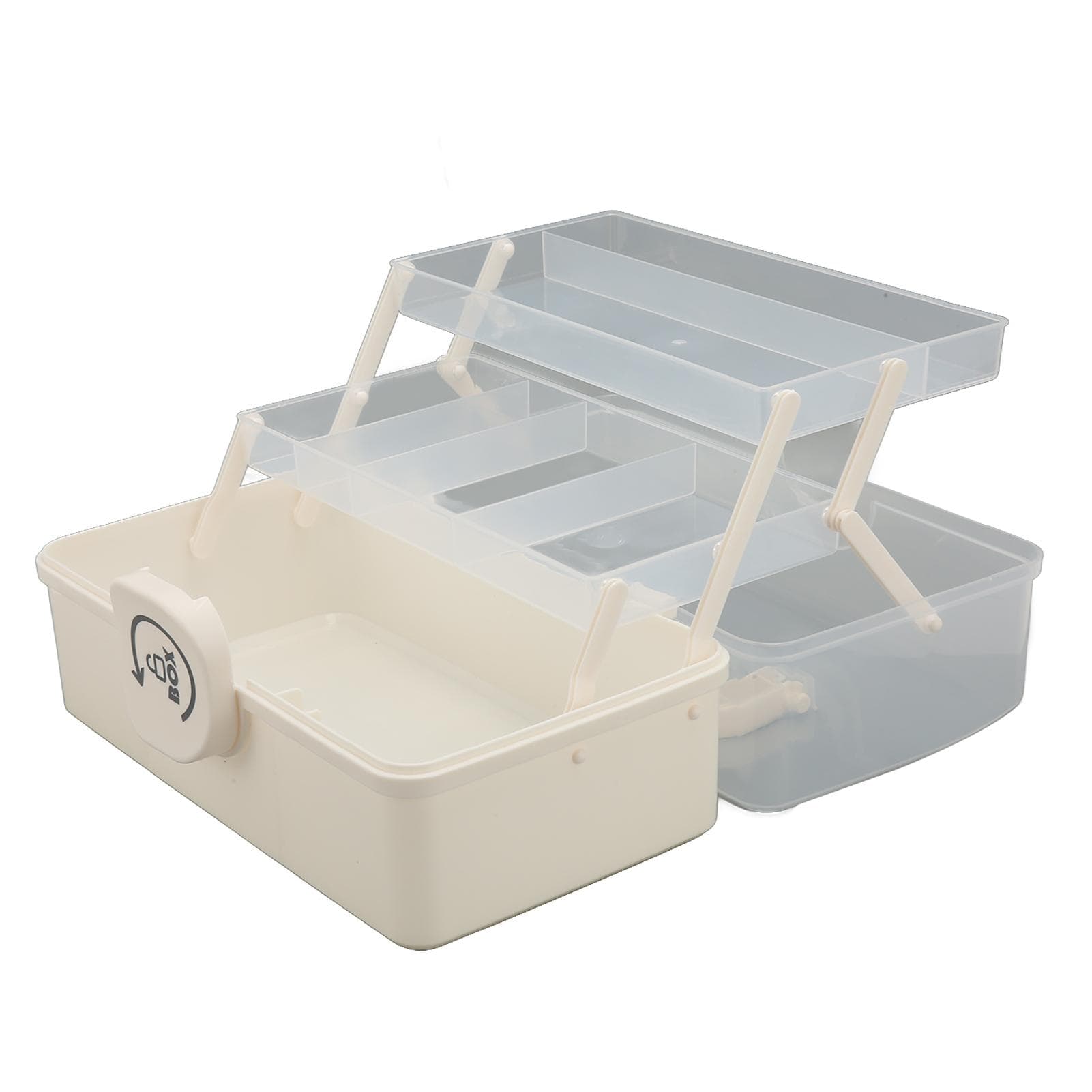 Medicine Storage Box 3 Tier Large Capacity Medicine Storage Container Portable Multipurpose Storage