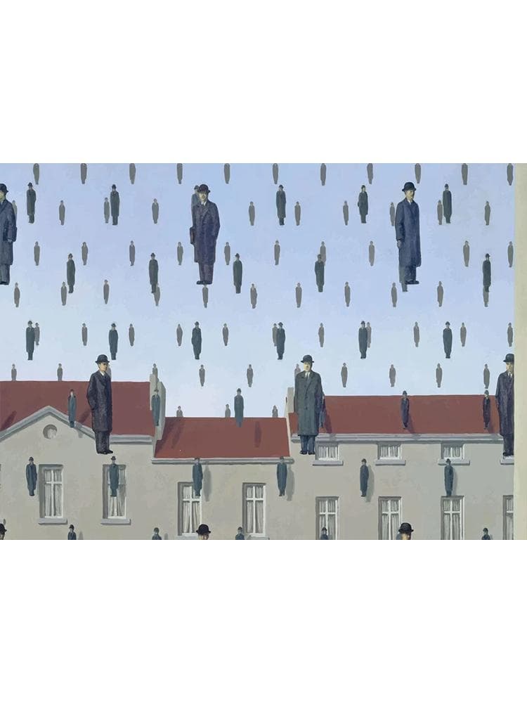 Famous Surrealism Arts Posters Canvas Painting Abstract Rene Magritte Wall Picture Print For Gallery Bedroom Home Decoration 60x80cm No Frame