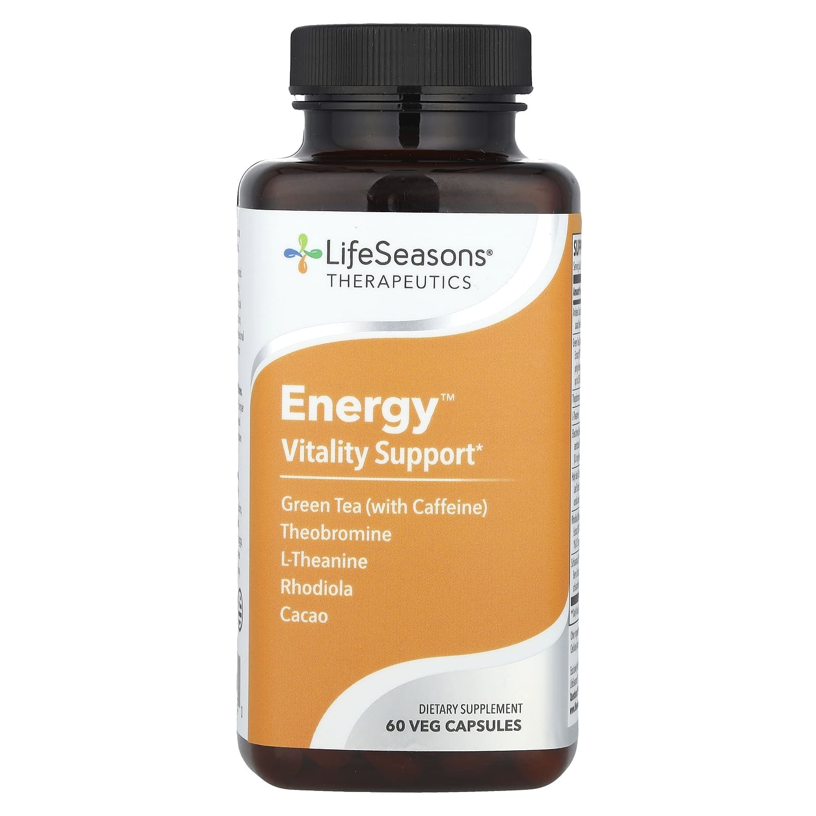 LifeSeasons, Energy, Vitality Support, 60 Veggie Capsules