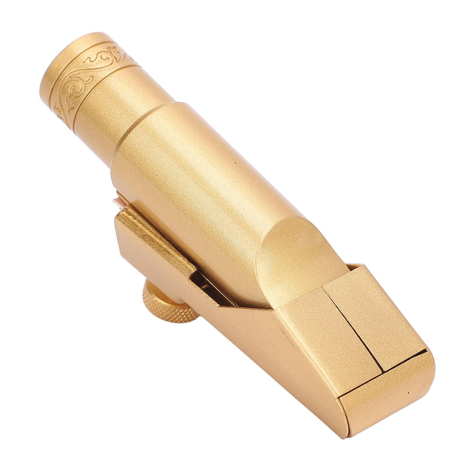 Alto Saxophone Mouthpiece with Cap Metal Brass for Professionals Beginners Sax Replacement