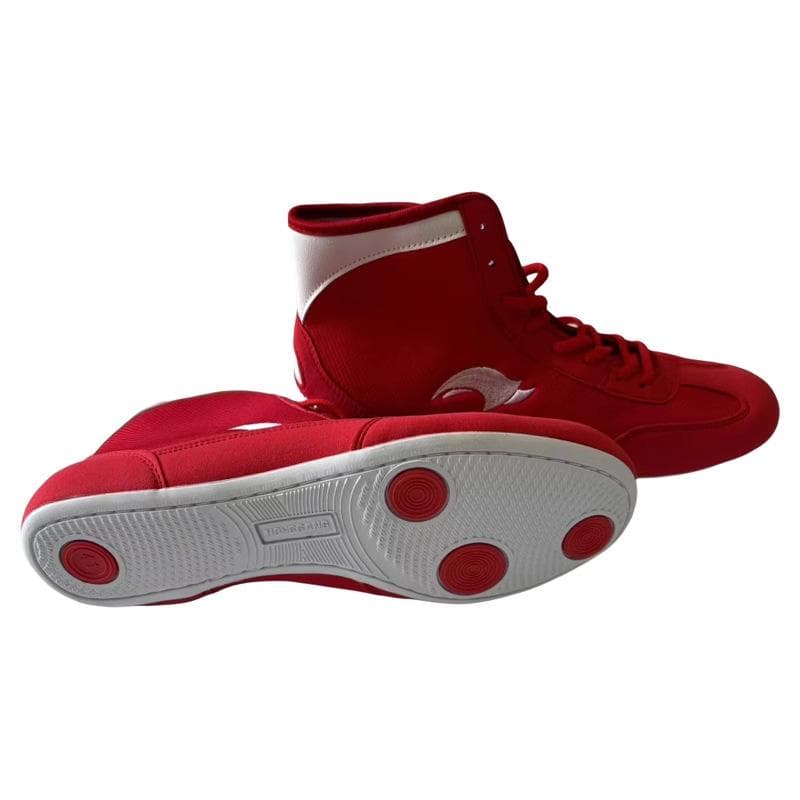 Freestyle Wrestling Training Shoes - Chinese Competition & Free Fighting Footwear 38 red