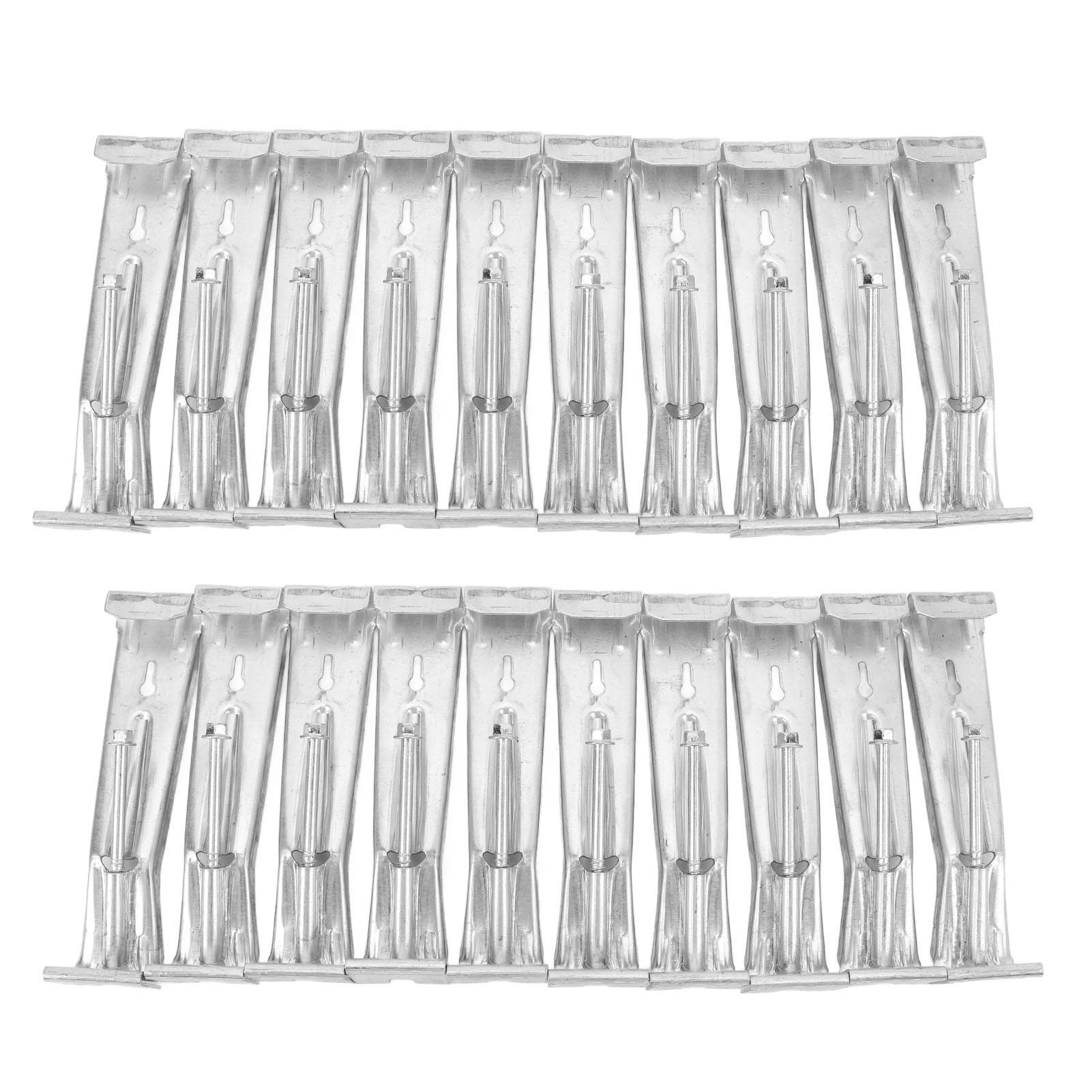 20pcs Rain Gutter Hangers Heavy Duty Hidden Gutter Bracket Fastener with Pre Inserted Screws for