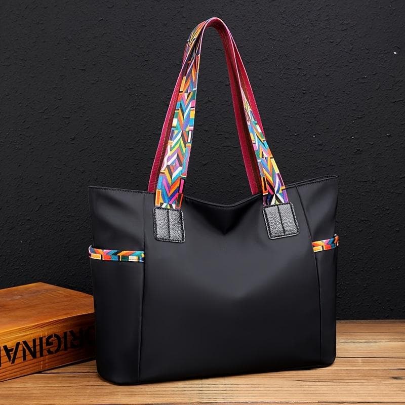Fashion Large Capacity Tote Bag, Waterproof Nylon Hobo Bag, Women's Casual Handbag, Shoulder Bag & Purse black