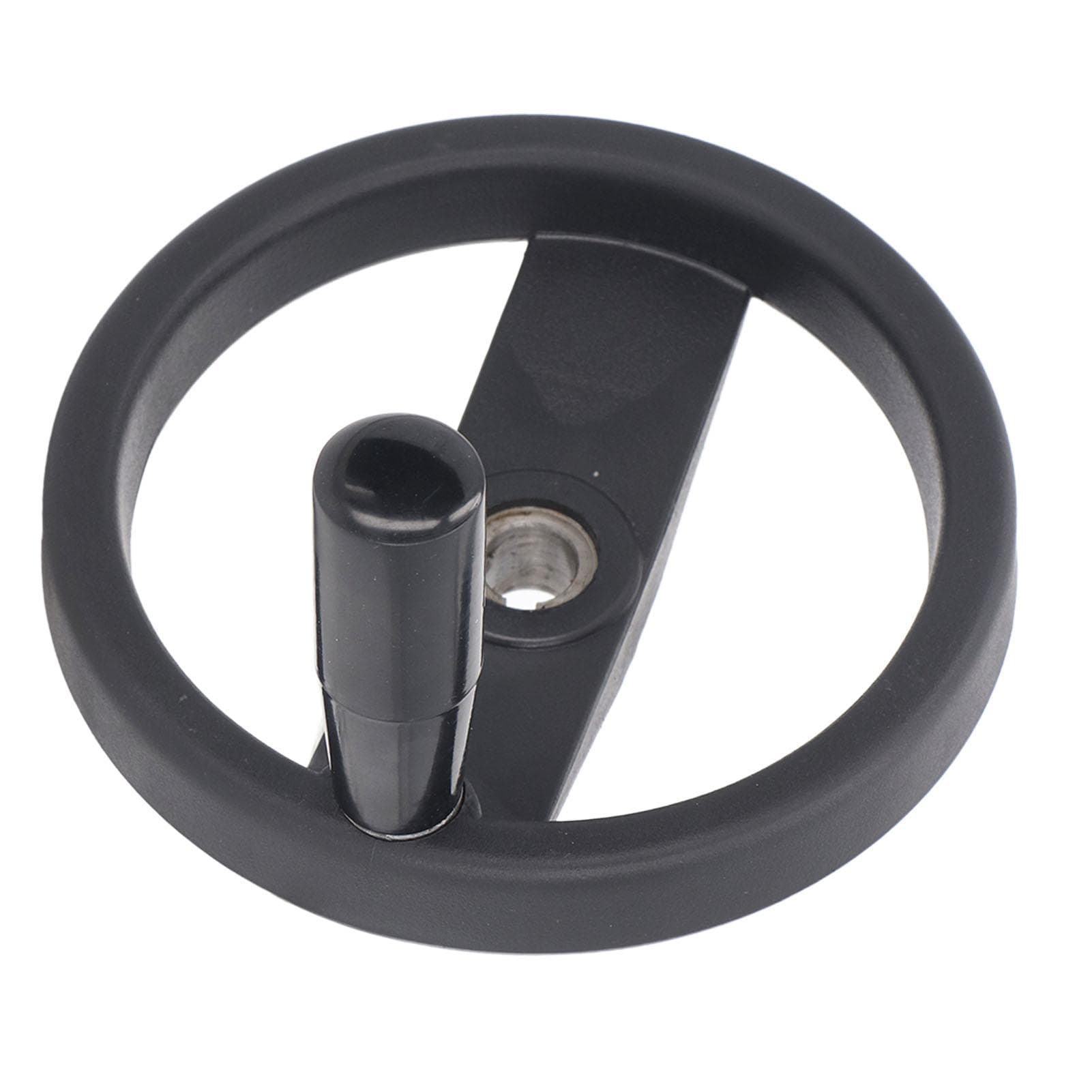Hand Wheel 16mm Center Hole 160mm Outer Diameter with Revolving Handle 2 Spoked Lathe Milling