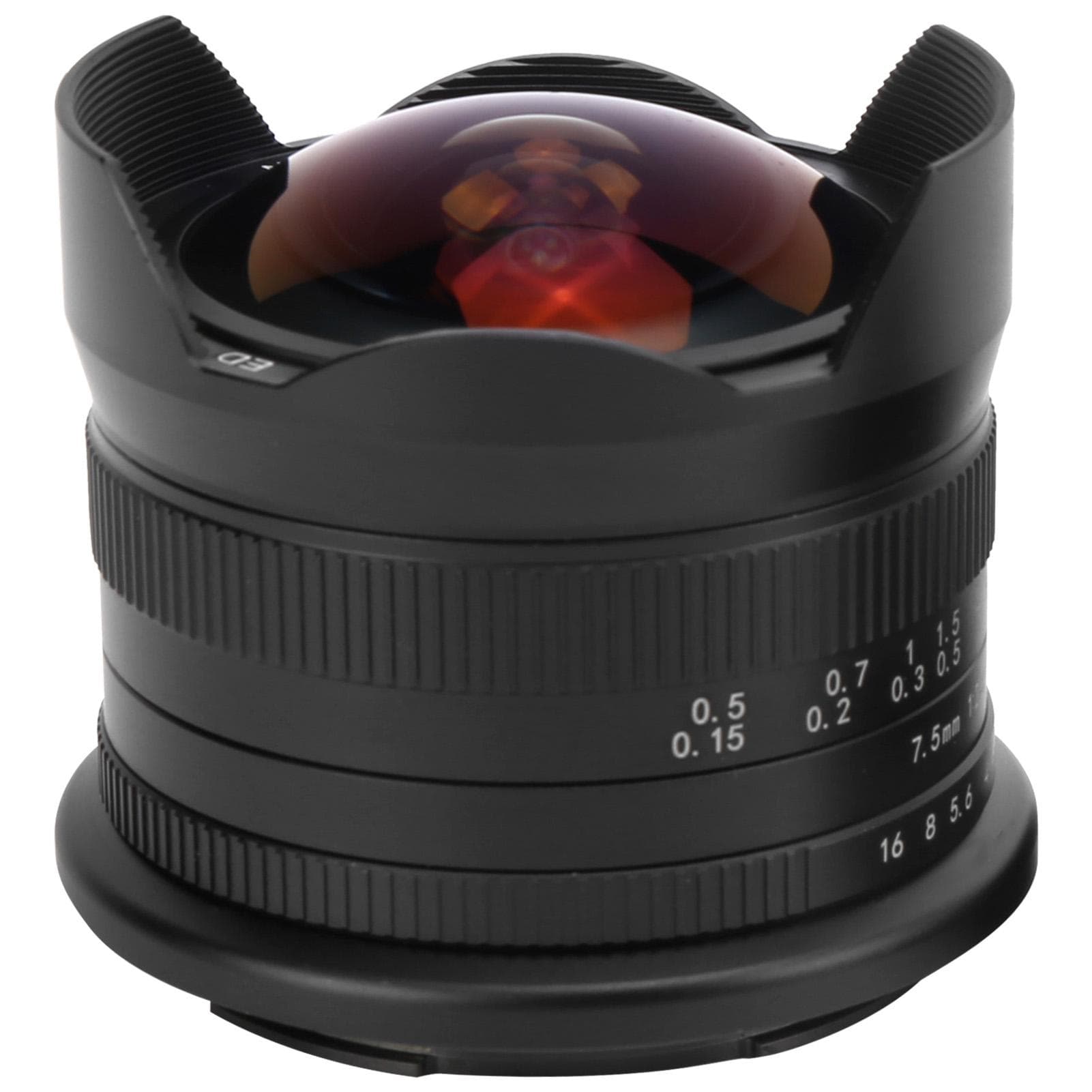 7Artisans 7.5mm F2.8 II M Mount FishEye Lens UltraWide Angle Fixed Focus for Canon EOS M56