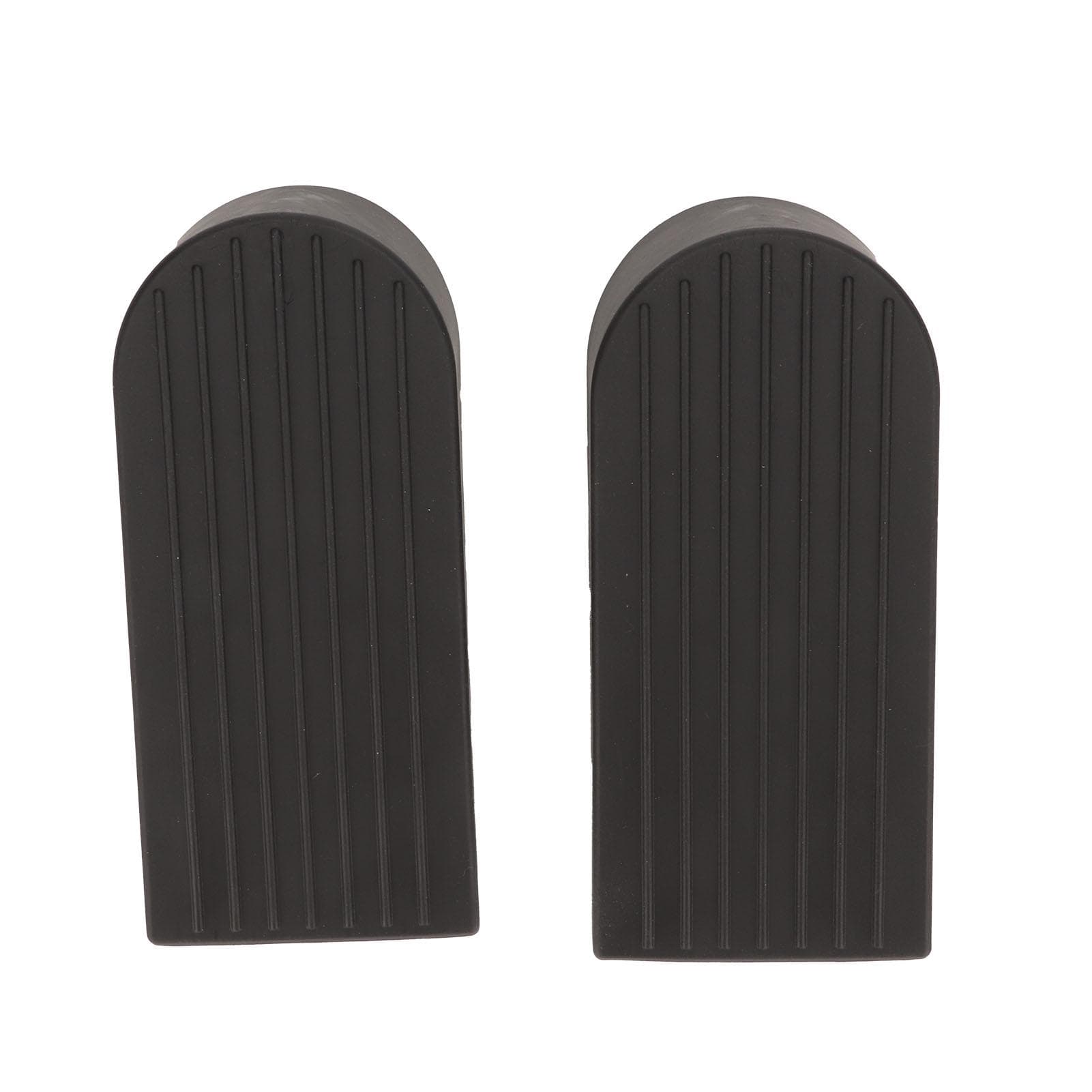 2 Pcs Door Stoppers Flexible Thick Skid Resistance Wearproof Large Black Security Door Stops for