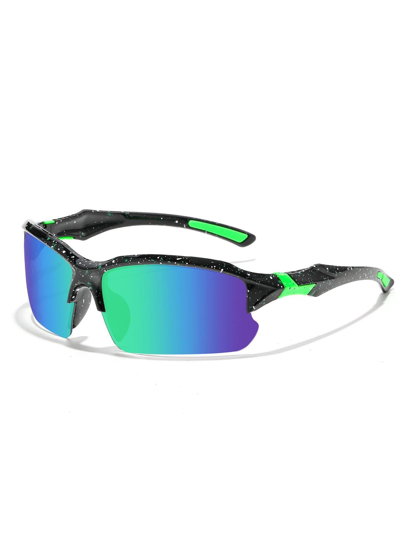 Fashion Semi Rimmed Sunglasses Men Women Outdoor Sports Eyewear Fishing Driving Camping Goggles UV Protection