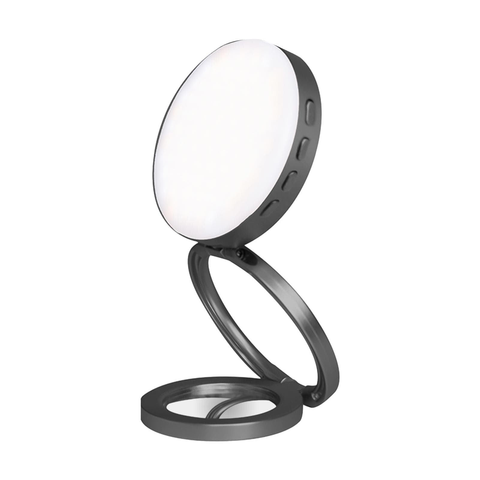 Foldablbe Magnetic LED Fill Light for Phone Selfie Light LED Video Light 2600K-9000K Dimmable grey