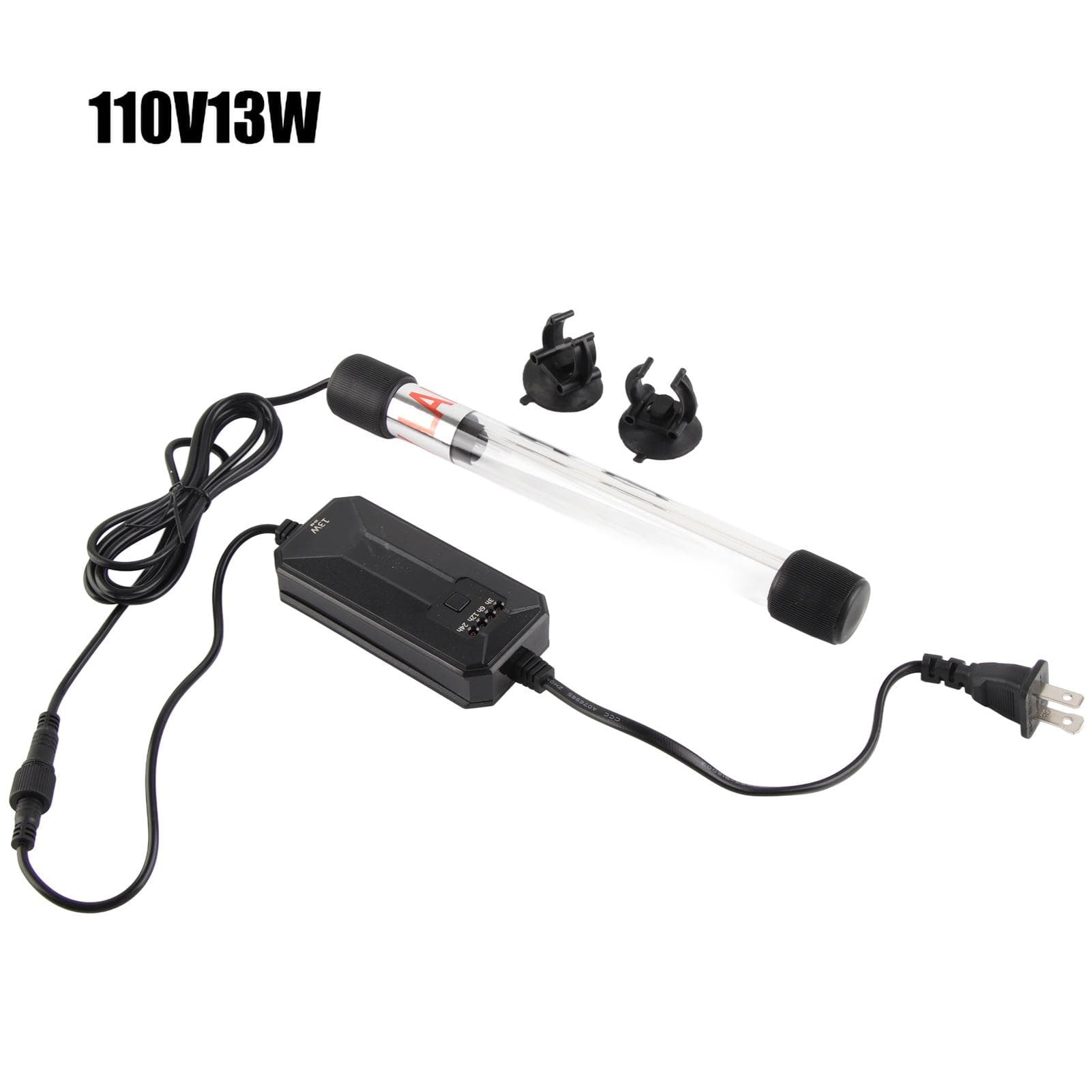 Fish Tank UV Timer Germicidal Lamp Aquarium Algae Lamp Amphibious LightUS 110V 13W