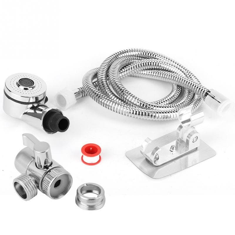 Home Bathroom Hand Shower Sprayer Hair Washing Kit Faucet Converter Adapter Set Accessories #1