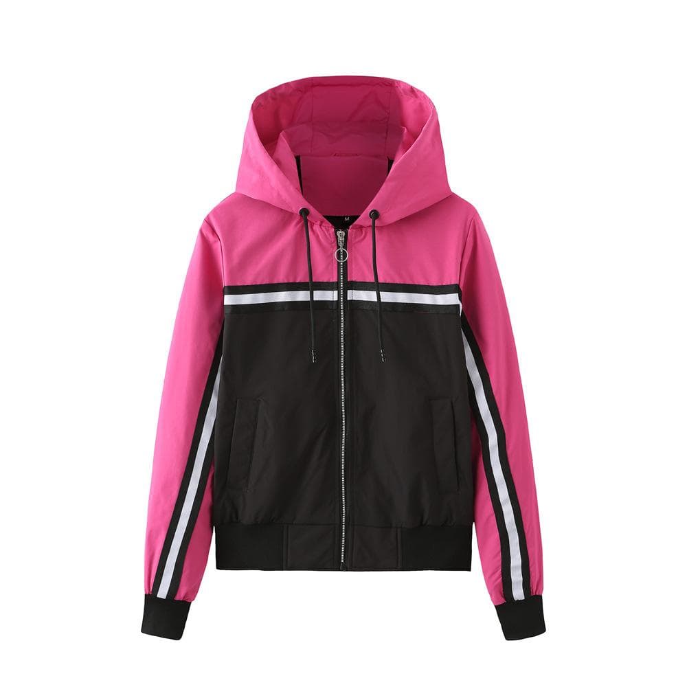 Thin Trench Coat Women's Coat Color Matching Casual Jacket Women's Spring and Autumn XXL