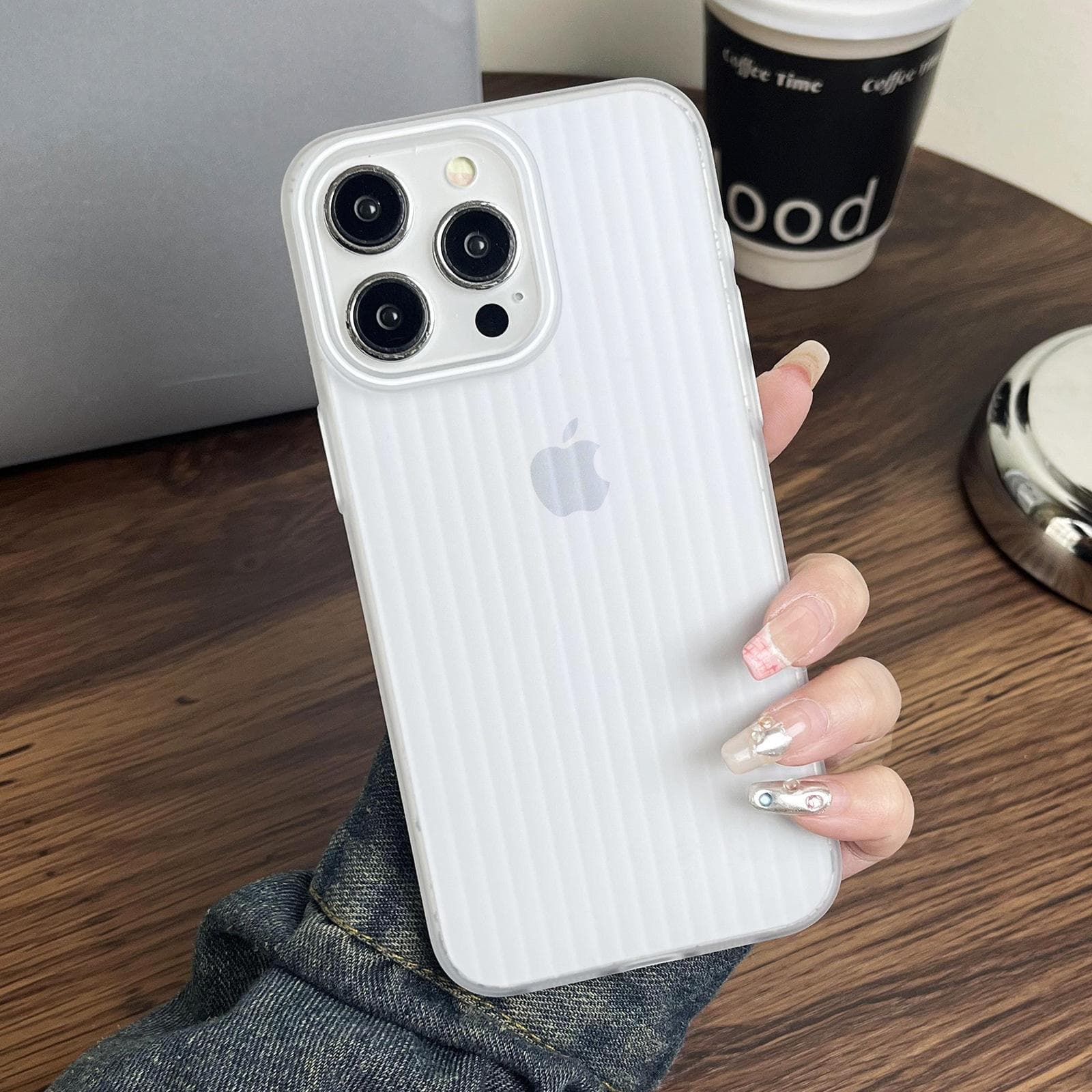 Applicable To IPhone 16 Anti-slip Side Phone Case 15 Second Generation Corrugated Skin Feeling Matte Magnetic Suction Apple 14 Hard Shell 13 iPhone 12