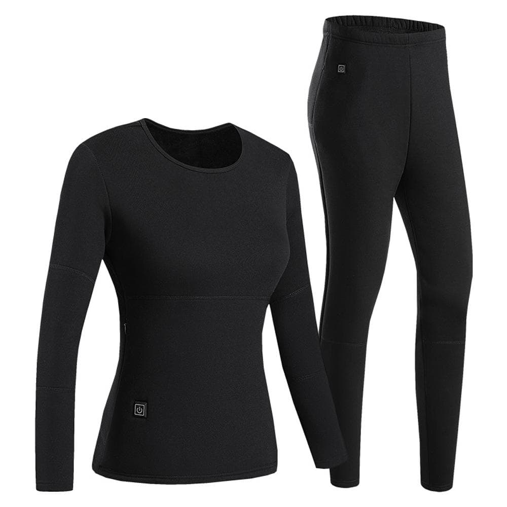 Electric Heating Underwear Set for Women 22 Area Ski Heating Body Suit XL