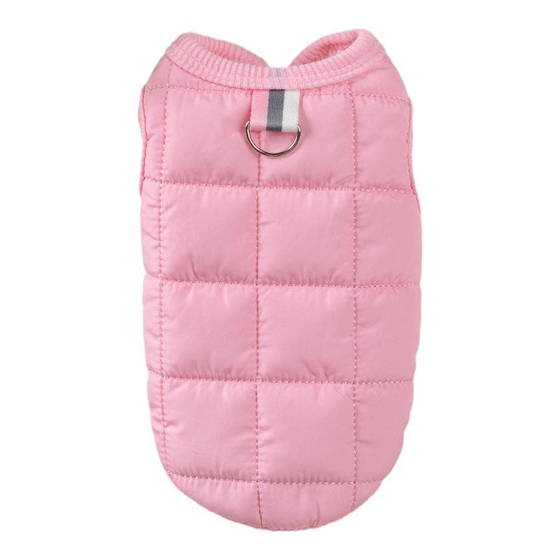 Winter Warm Dog Coat Jacket Windproof Dog Clothes for Small Dogs Padded Clothing Chihuahua Clothes Pet Supplies XXL pink