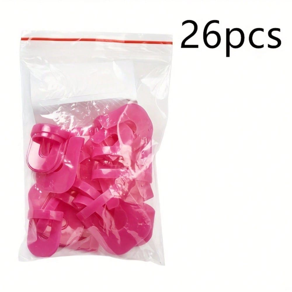 26pcs 10 Sizes U Curve Shape Nail Protector, Nail Polish Spill Proof Protector Tools, Nail Art Tools