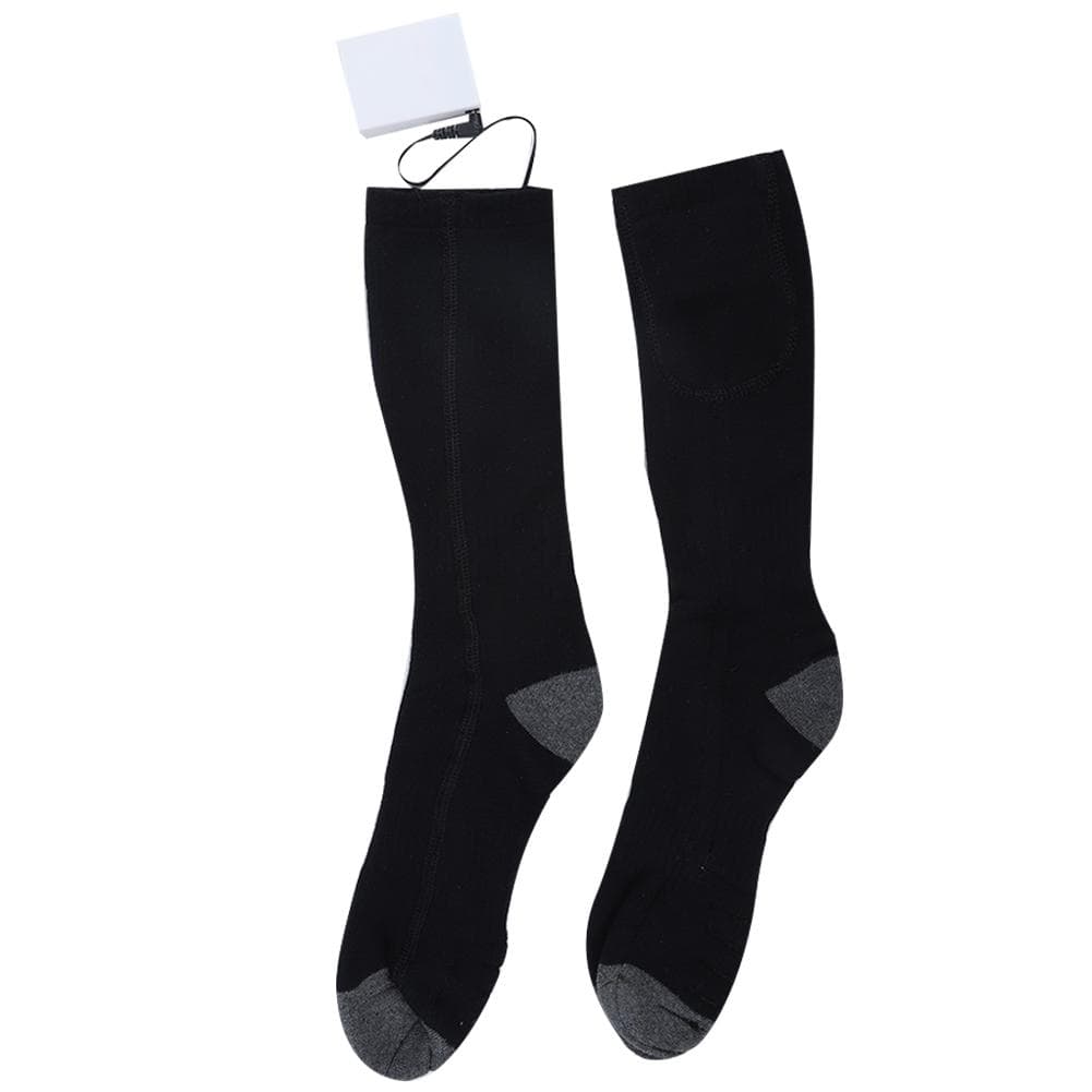 Unisex Electric Heated Socks Rechargeable Battery Winter Foot Warmer Thermal SocksUS Plug 100-240V US PLUG