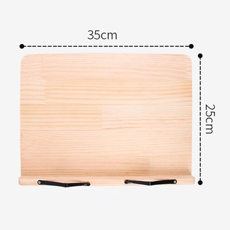 Book Stand Multifunctional Wood Reading Stand Adjustable Laptops Tablets Book Holder with Metal 35x25cm/13.8x9.8in