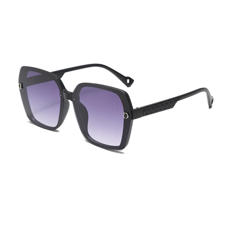 New Large Frame Women Sun Sunglasses Simple Elegant Gradient High Beauty Trendy Versatile Glasses 7757