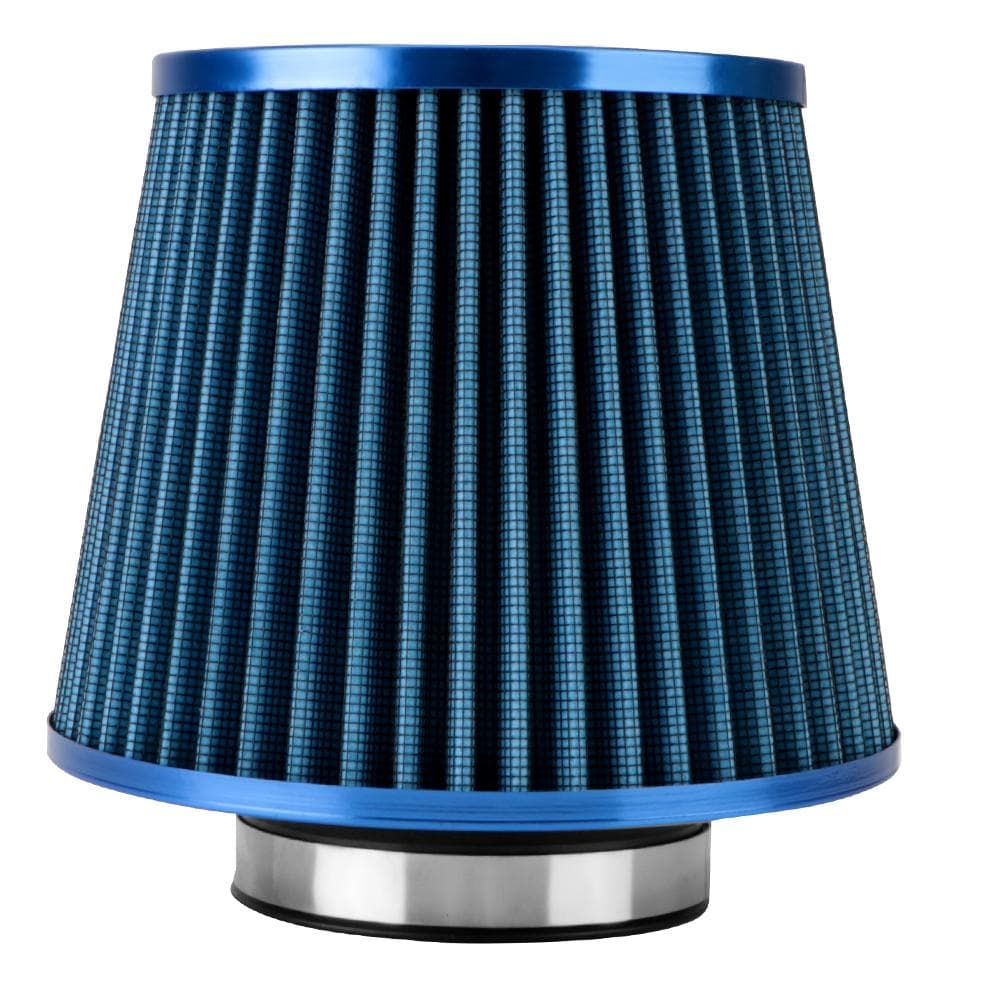Universal 3 Inch High Flow Car Accessories Sport Power Mesh Cone 76MM Induction Kit Cold Air Intake Filter Car Air Filters blue