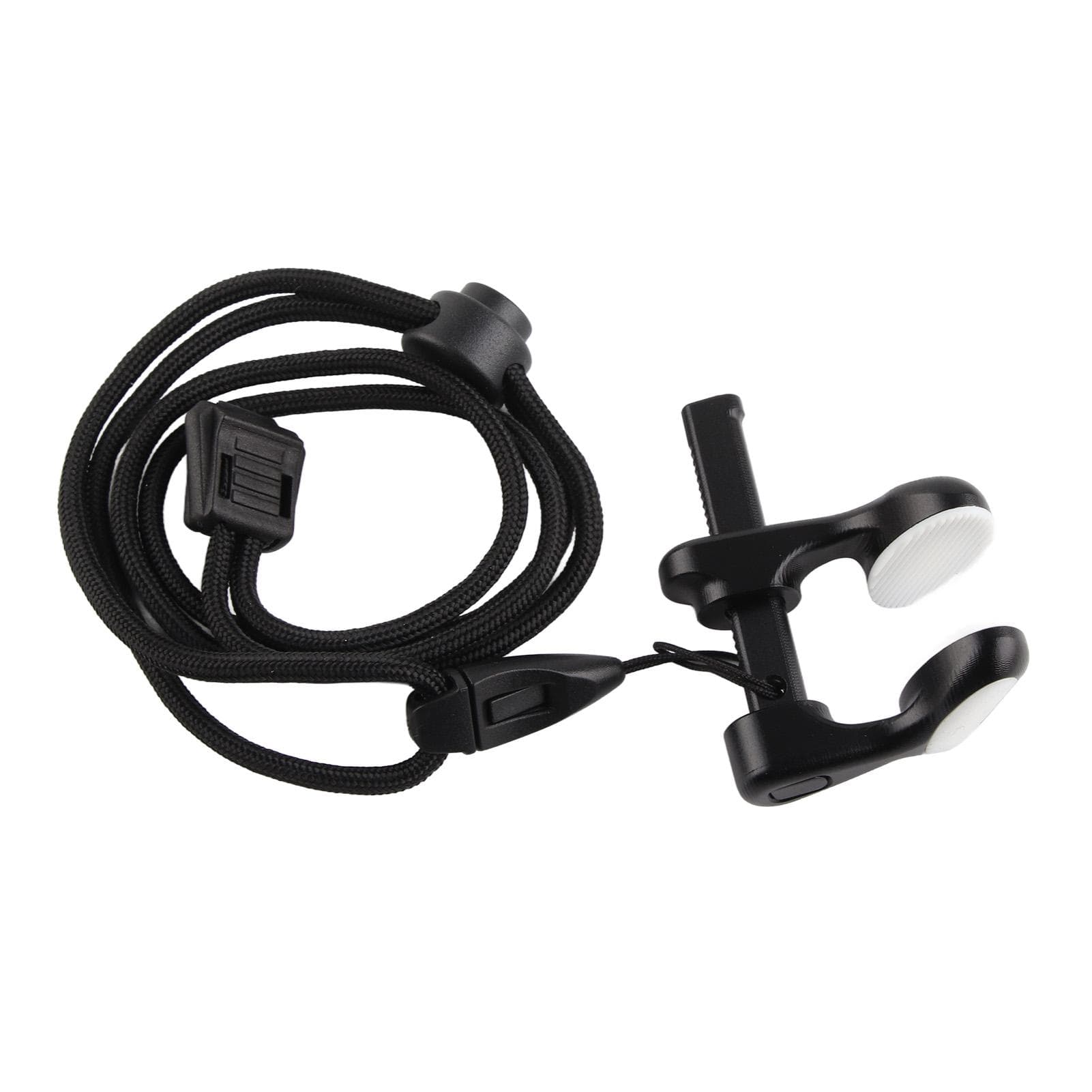 Diving Nose Clip Adjustable Aluminum Alloy Professional Swimming Nose Plug with Lanyard Blue black