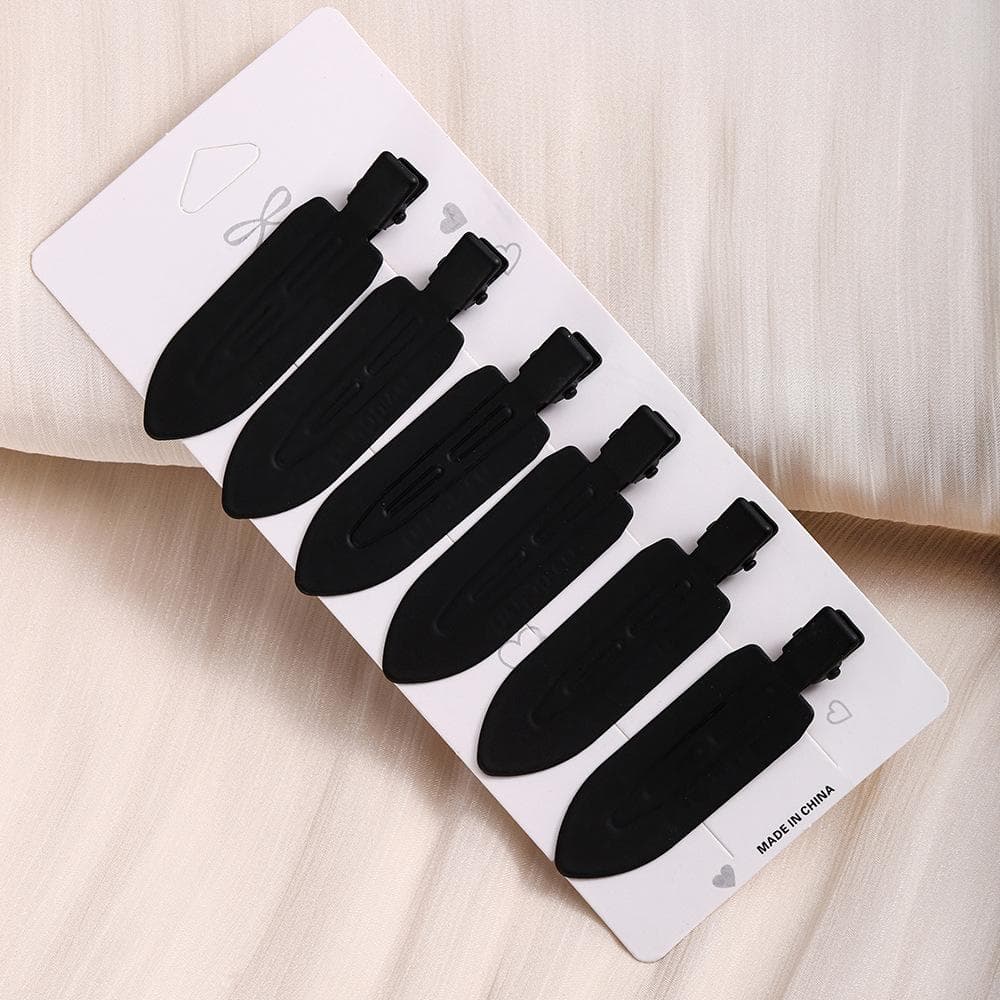 6Pcs Metal Haircut Bangs Hairpin U-Shaped Clip Makeup Clip Hair Tools, Hair Products And Accessories black