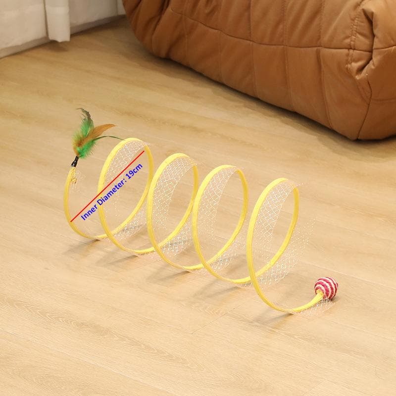 Cat Pet Toys Mouse Shape Balls Foldable Cat Kitten Play Tunnel Funny Cat Stick Mouse Supplies Simulation Mouse Cat Accessories Ball