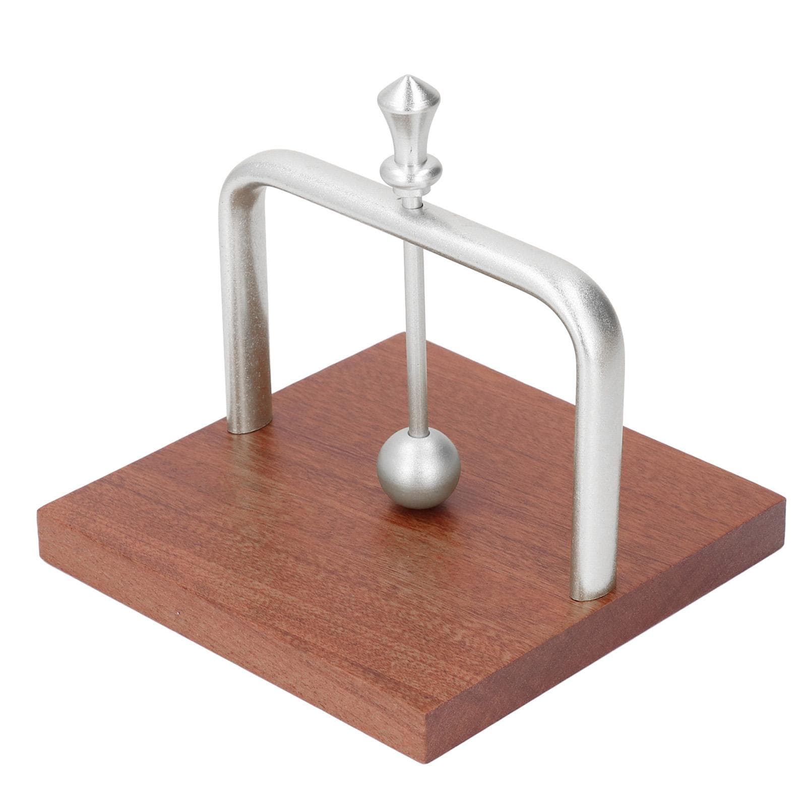 Table Napkin Holder with Lifting Ball Solid Wood Base Metal Rack Napkin Dispenser for Home silver
