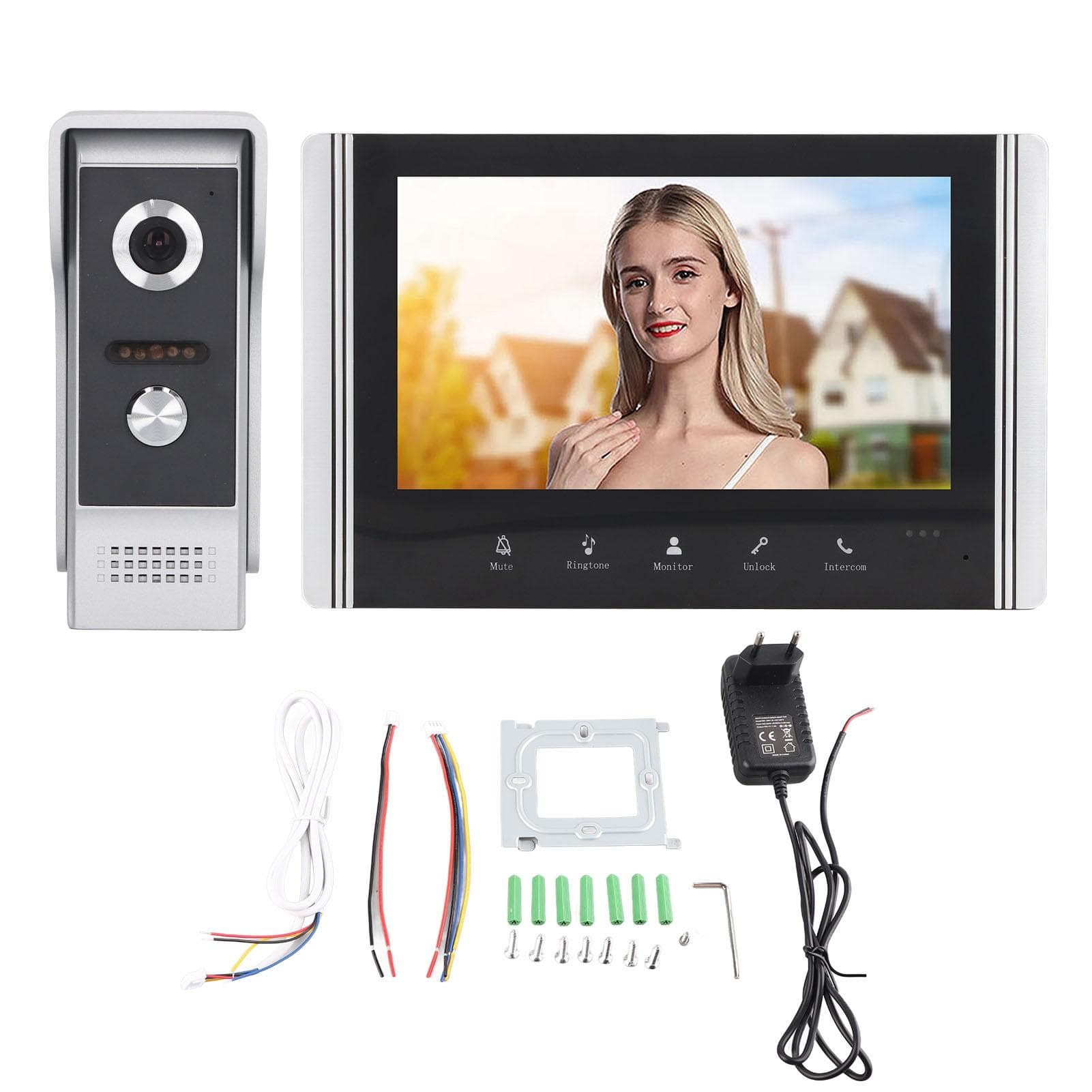 7 Inch WiFi Video Doorbell Intercom System Smart 1 for 1 Visual Phone Remoe Control Video Intercom
