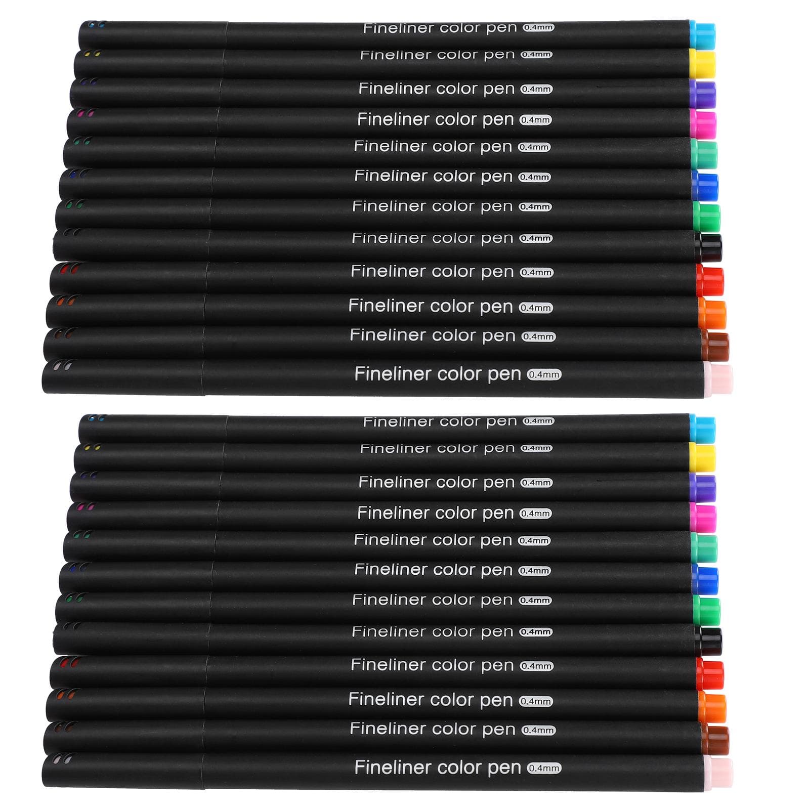 0.4mm Fine Point Colored Line Drawing Pens Journal Markers Fineliner Painting Accessories