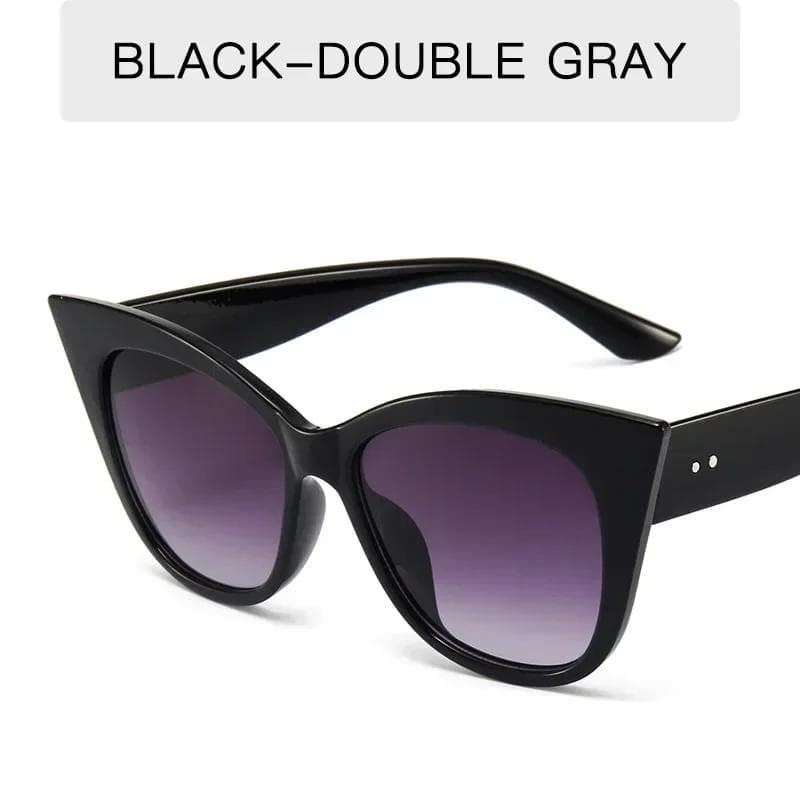 Fashion Large Cat Eye Sunglasses Women Luxury Vintage UV Protection Retro Shades Unisex Designer Eyewear 1PC