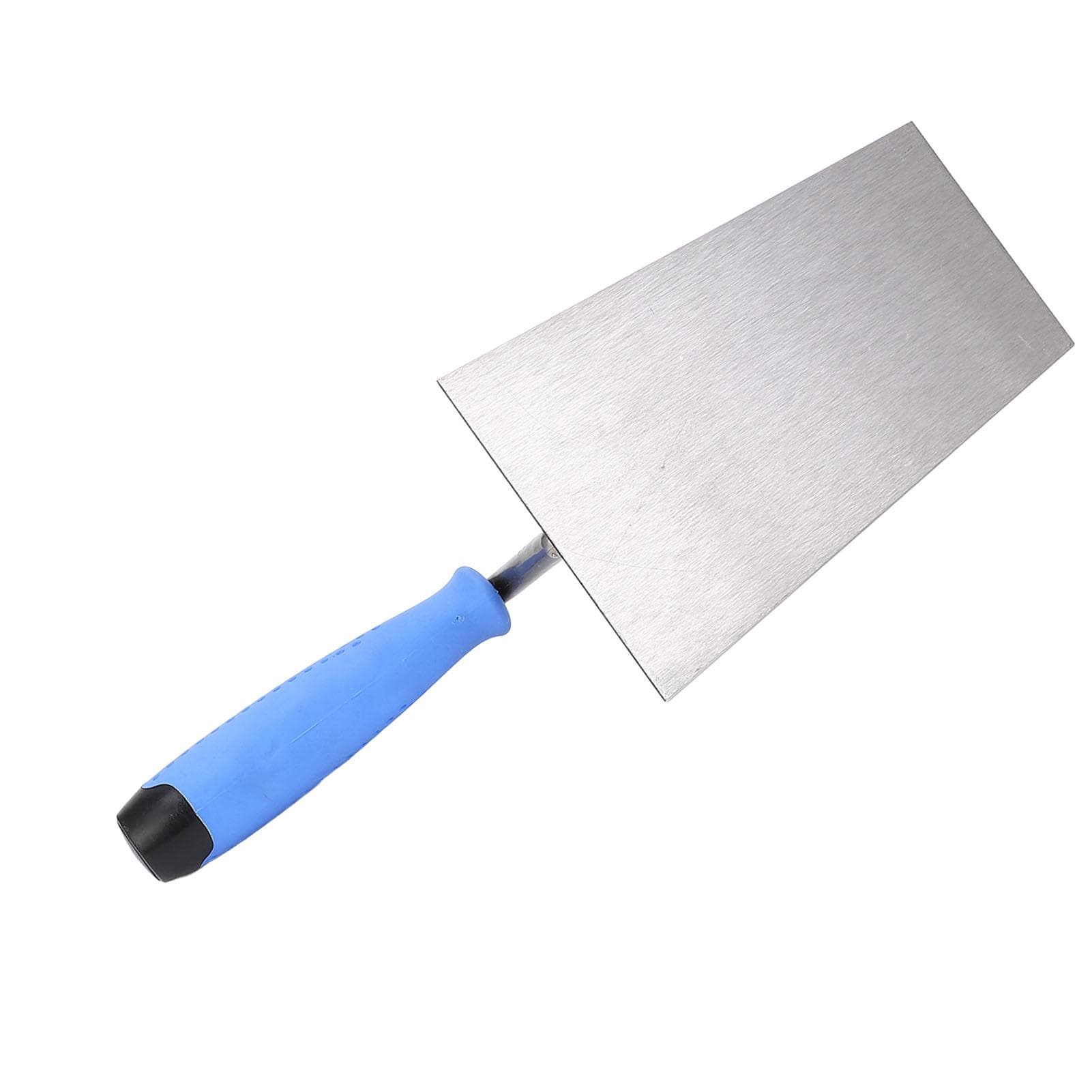 Finishing Trowel Stainless Steel Flat Trowel Rubber Handle Hand Cement Soft Clay Trowel for