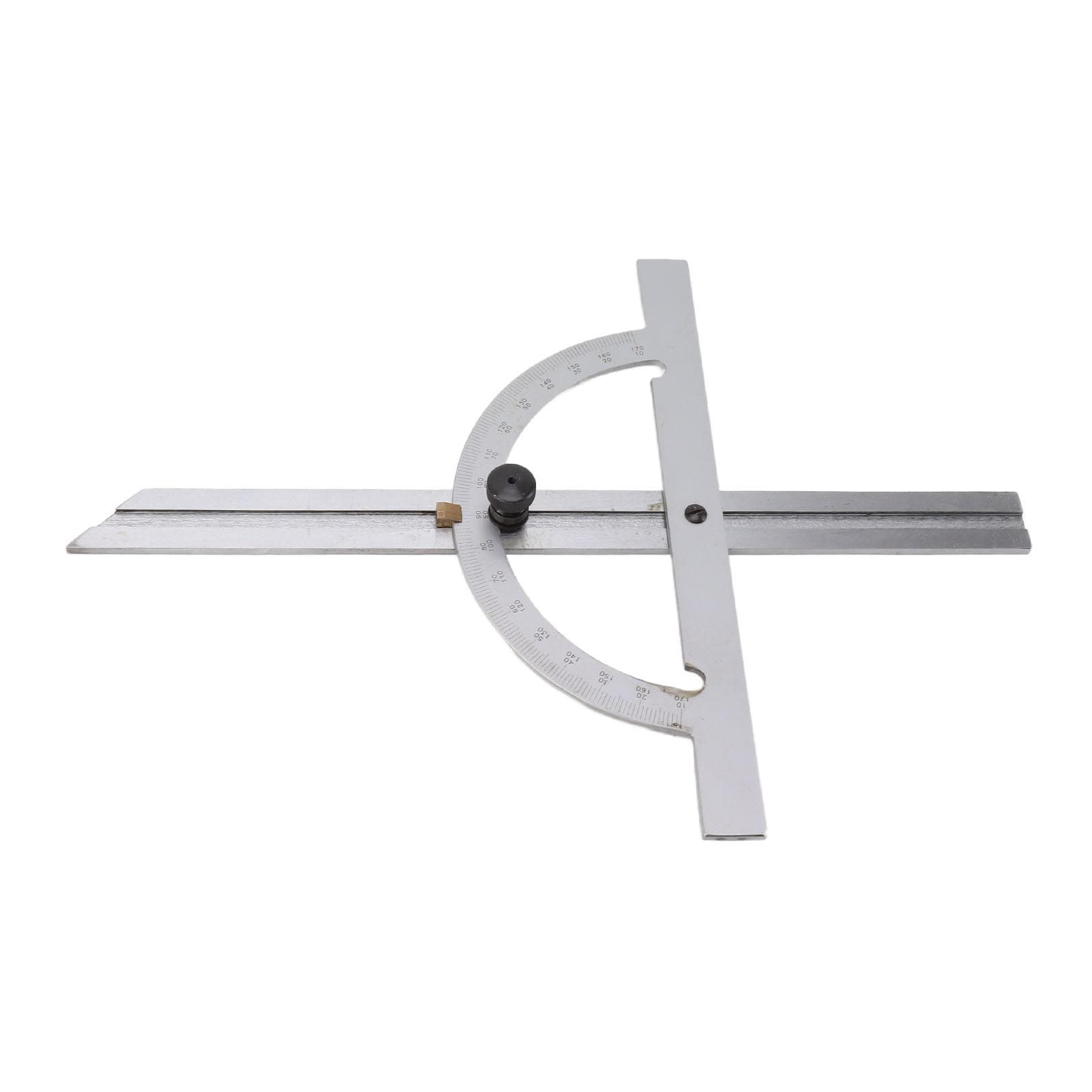 Woodworking Protractor Carbon Steel High Accuracy Easy Read Portable Adjustable Angle Ruler 150 X