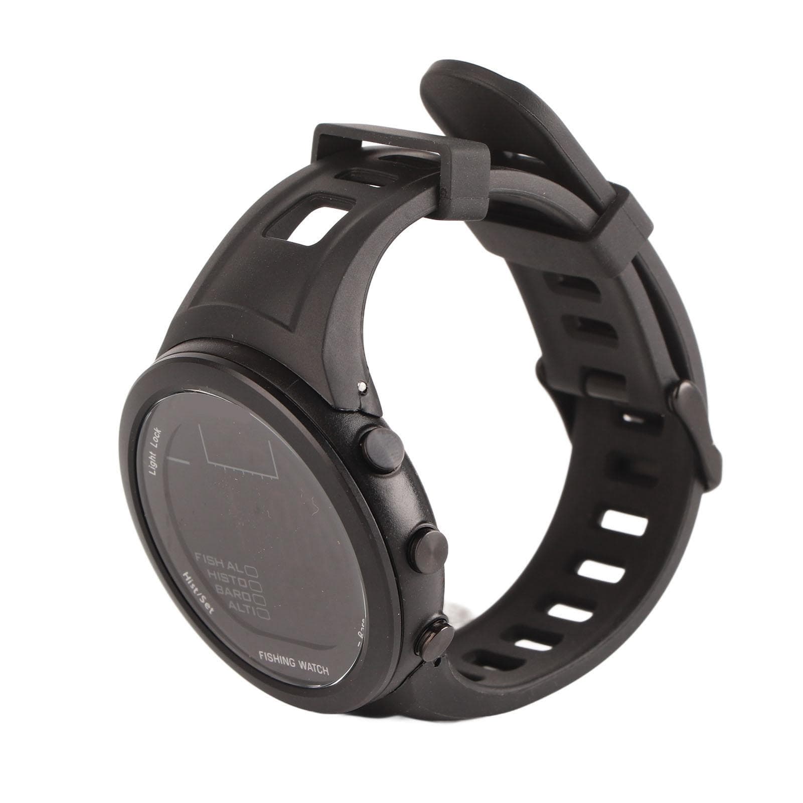 Barometer Watch Waterproof Backlight Multi Functional Altimeter Thermometer Watch for Outdoor black
