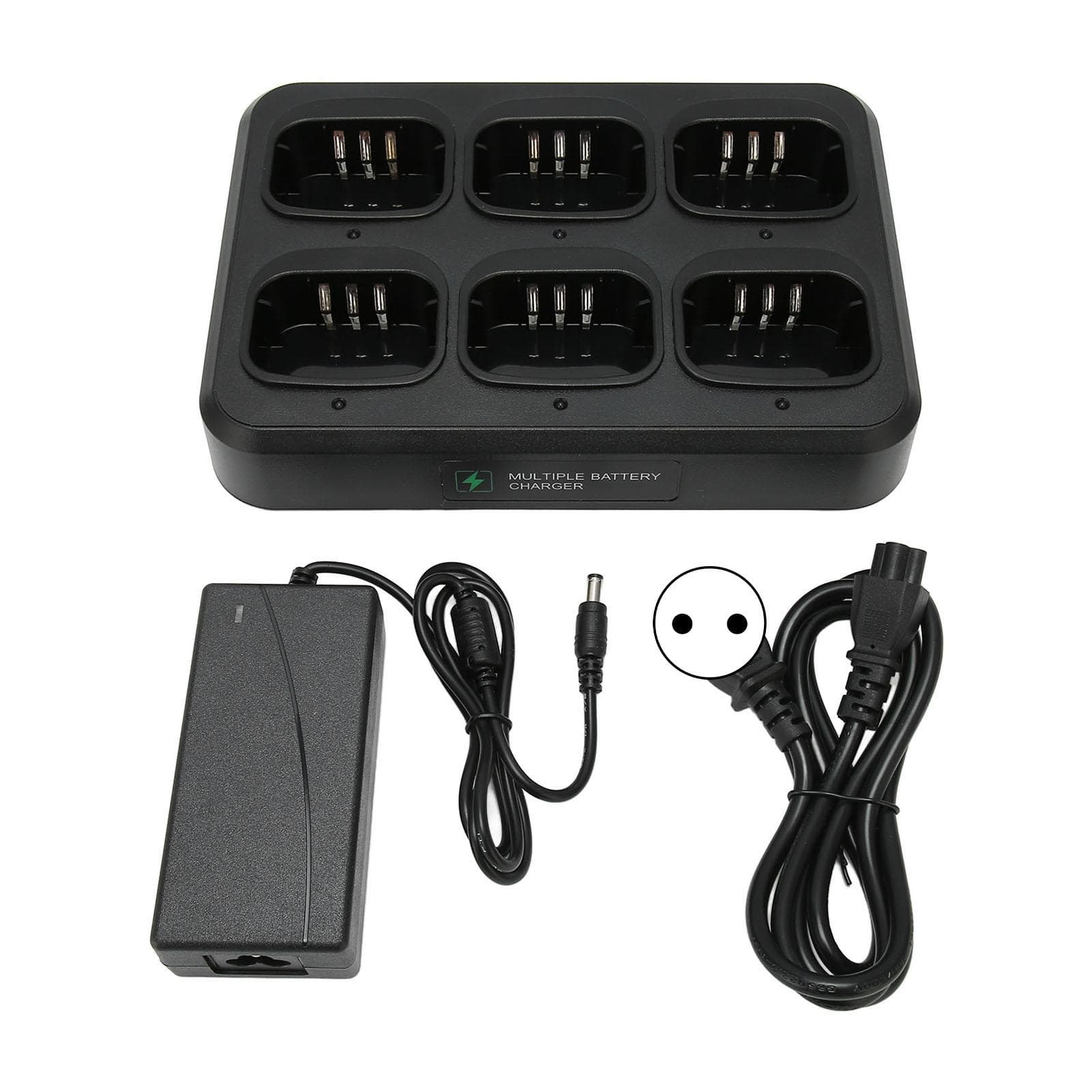 Walkie Talkie Six Way Charger Fast Heat Dissipation 500mA Output AC 100?240V Multi Charger Base for