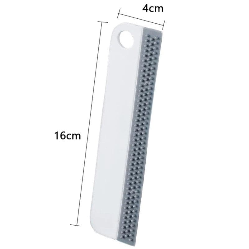 Portable Glass Wiper Scraper Kitchen Bathroom Glass Cleaning Tools Soft Silicone for Car Mirror Cleaner Squeegee Window Cleaning gray