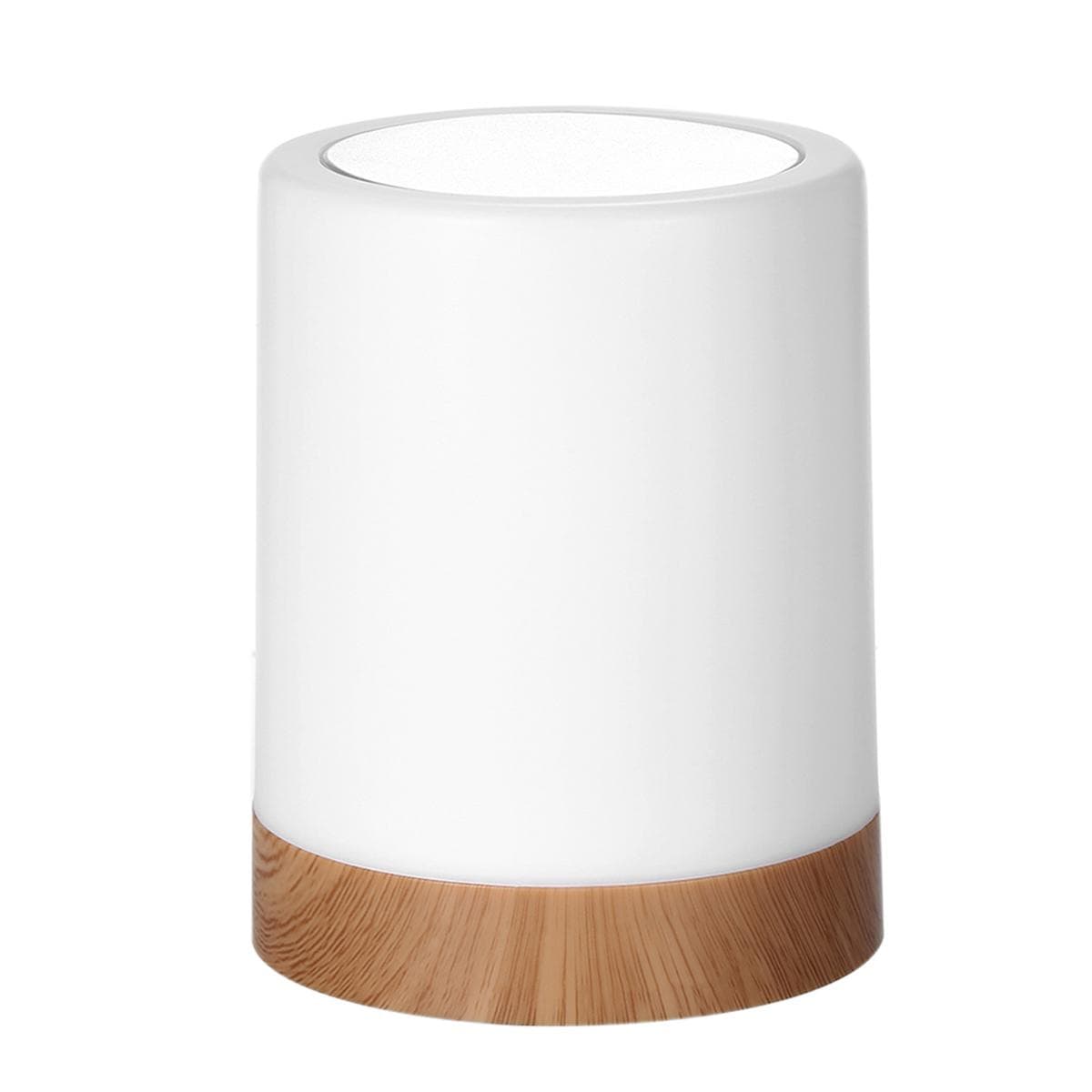 Touching Control Bedside Light USB Rechargeable Dimmable Table Lamp Warm White & RGB Color Changing Night Light for Living Room Bedrooms Office multicolour